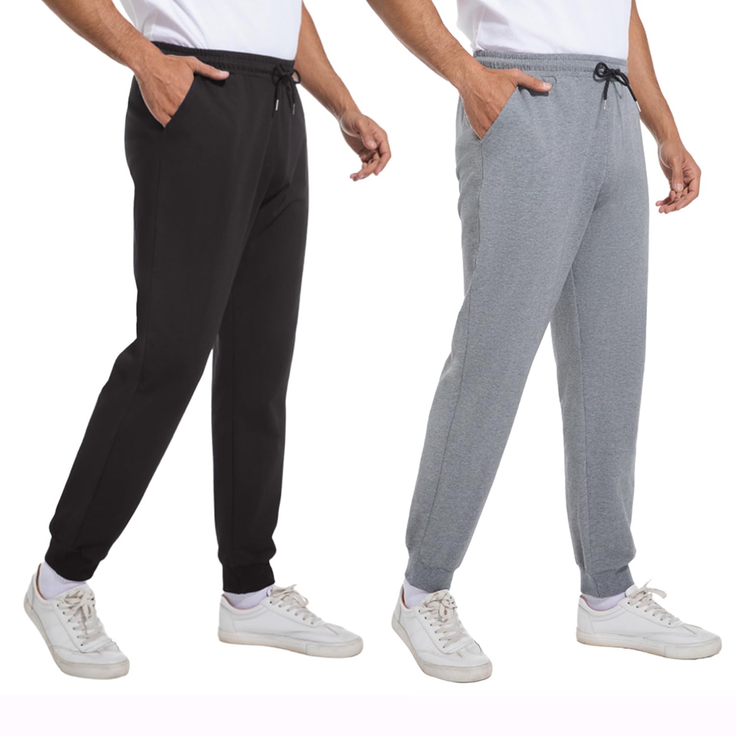 FGFD&OU Pantaloni Sportivi Uomo Cotone Pantaloni Lunghi da Umom Joggers Slim Fit Pantaloni Tuta Palestra Running Fitness Pants con Tasche per L'Estate Sport