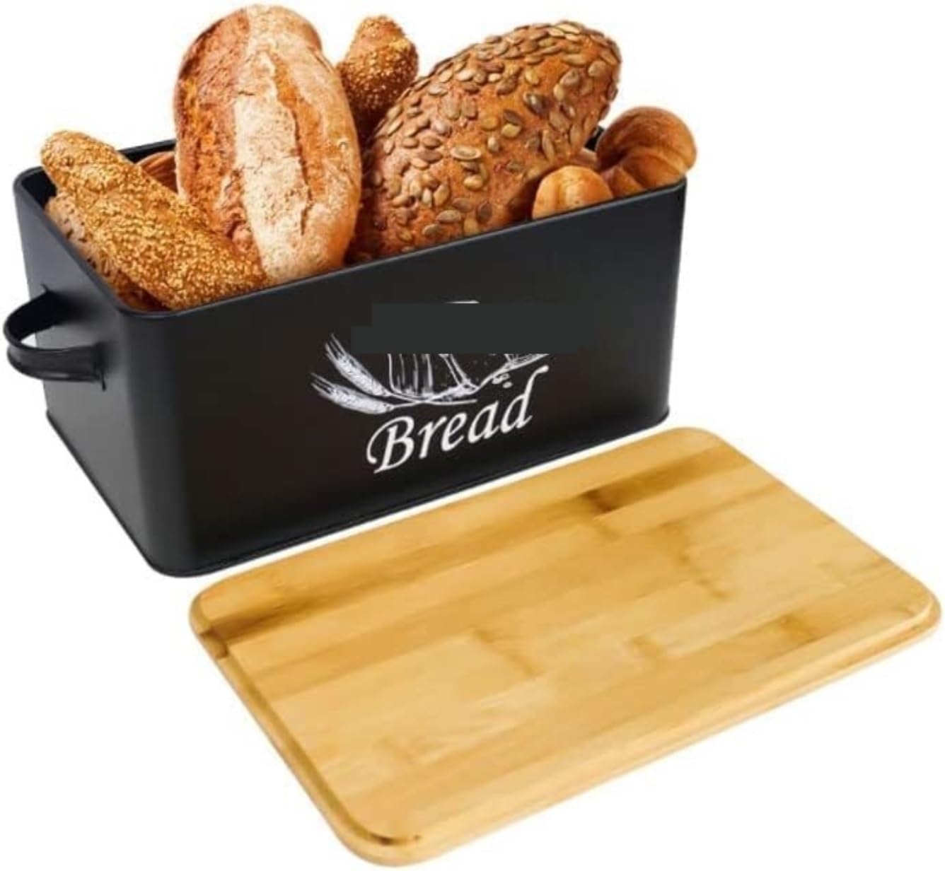 Brotkasten Brotbox Retro Brotkasten Aus Metall Moderner Bauernbrotkasten Brotaufbewahrungsbehälter Mit Schneidebrettdeckel Vintage Modern