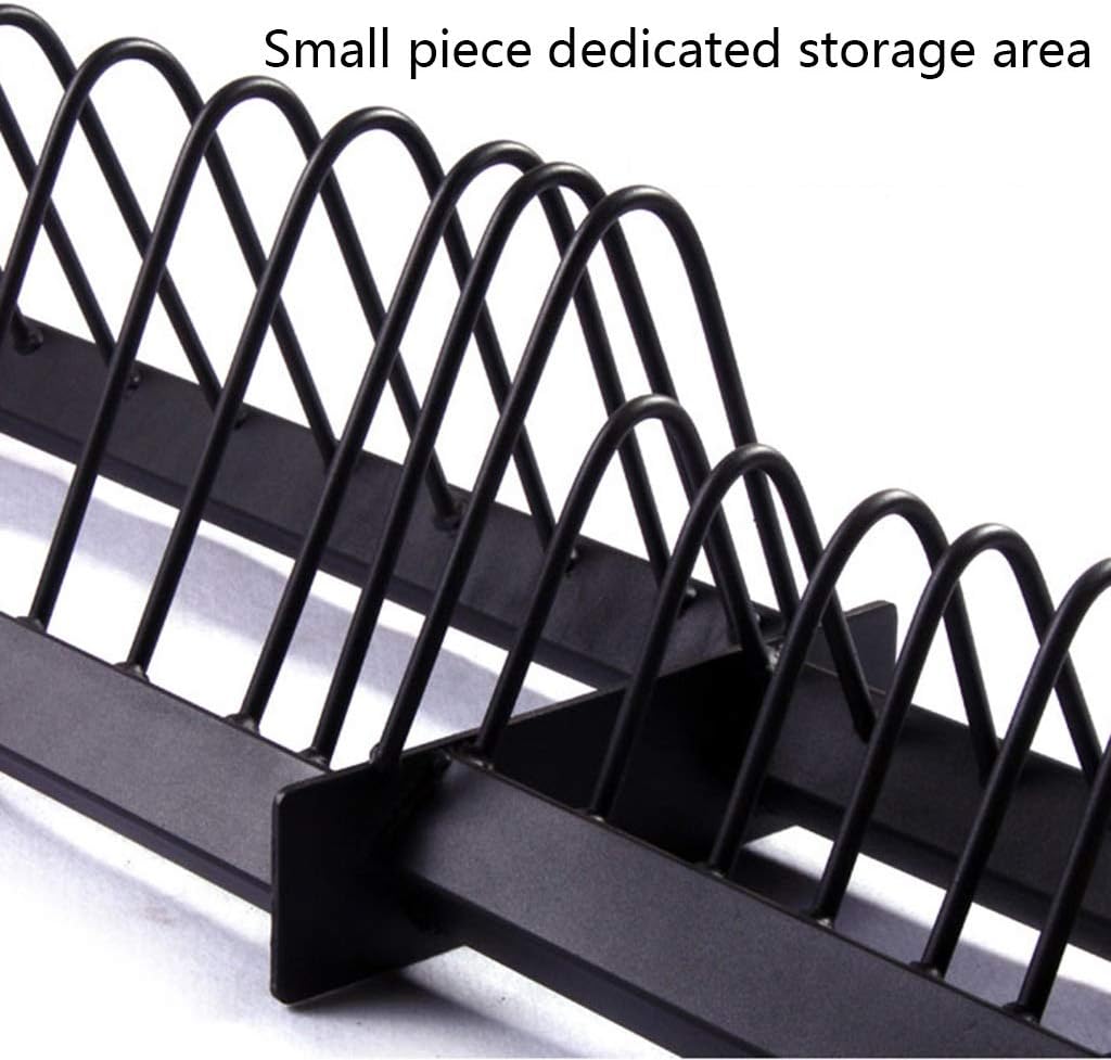 Plate Storage Racks Removable Barbell Rack Household Multifunctional Storage Rack Gym Storage and Drag Rack Barbell Storage Rack Strength Training Board Tree (Color : Black, Size : 106.53228cm) : Sports & Outdoors