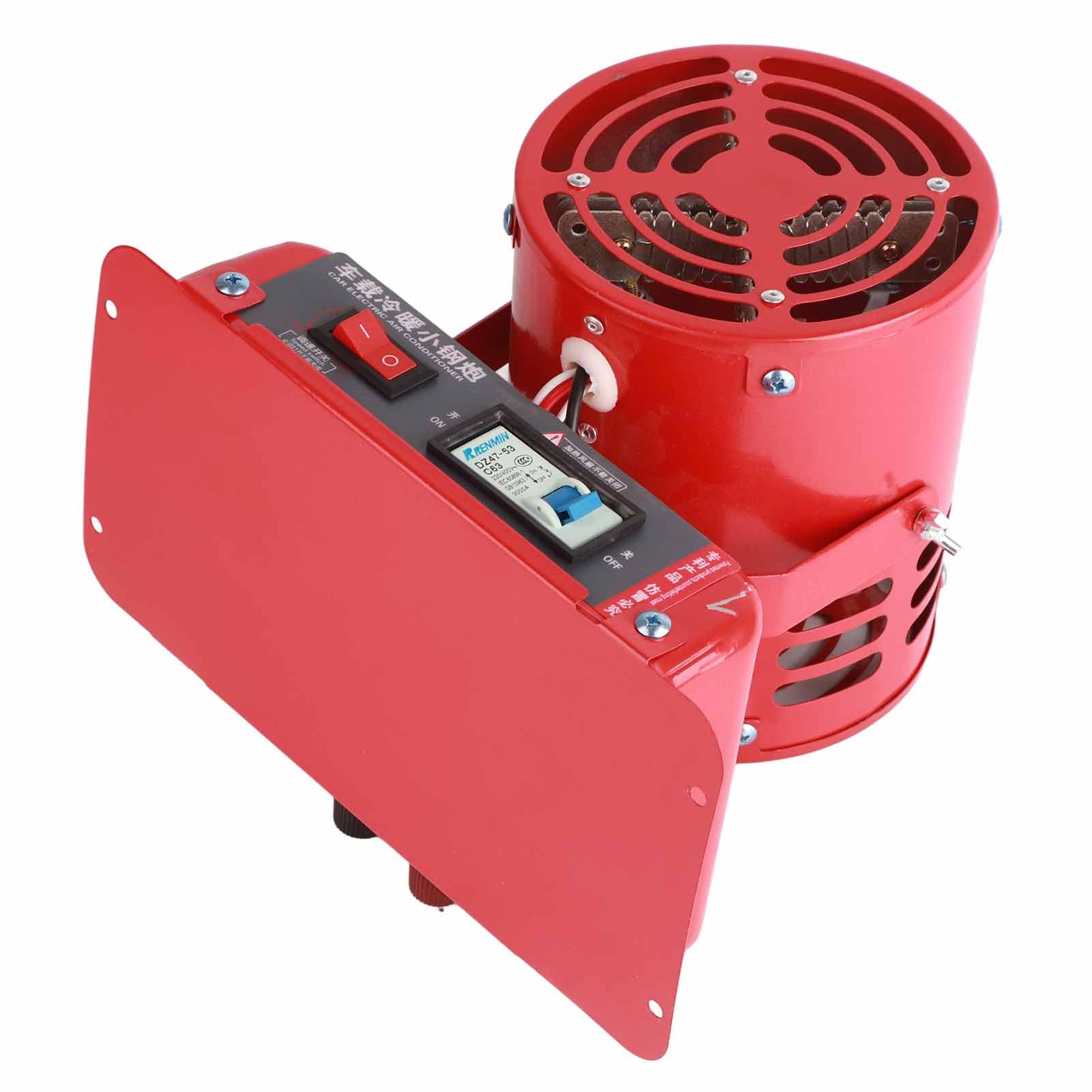 Calentador de Coche Portátil de 12V, Calefactor Coche Mechero de Aleación de Aluminio, 50 ℃ - 70 ℃, Calentador de Automóvil con Encendedor de Cigarrillos, 1000W-1200W, para Desempañar Cristales(12V)