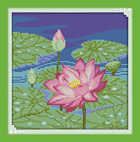 Peinture au diamant 5D kit complet lotus broderie point de croix