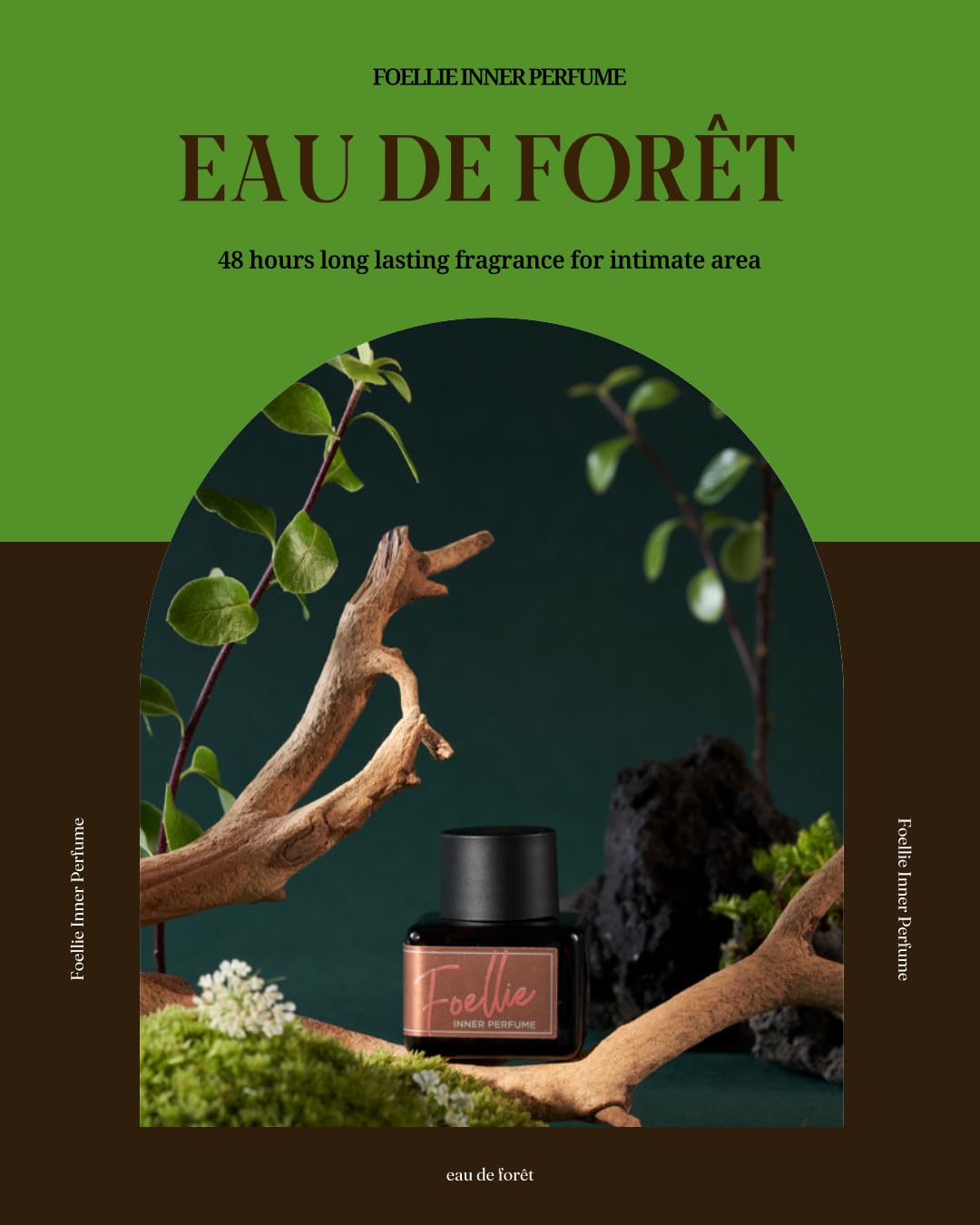 Foellie Inner Perfume Eau De Foret 5ml(0.169 fl oz) Long Lasting Lingerie & Underwear Fragrance Human Application Tested Korean Cosmetics
