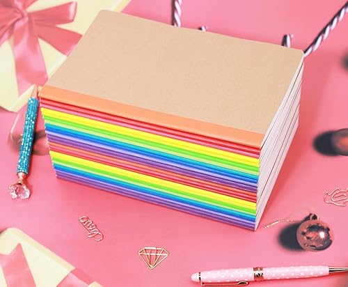 Miniatura 7 de Paquete de 24 cuadernos de papel kraft A5, diarios rayados, diarios de escritura a granel, cuadernos temáticos con papel grueso, 60 páginas, 30