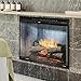 Dimplex Revillusion® 30 Inch Built-in Electric Firebox - Natural Concrete Background - Includes Realistic Faux Logset, Front Glass Panel, Firebox, and Plug Kit