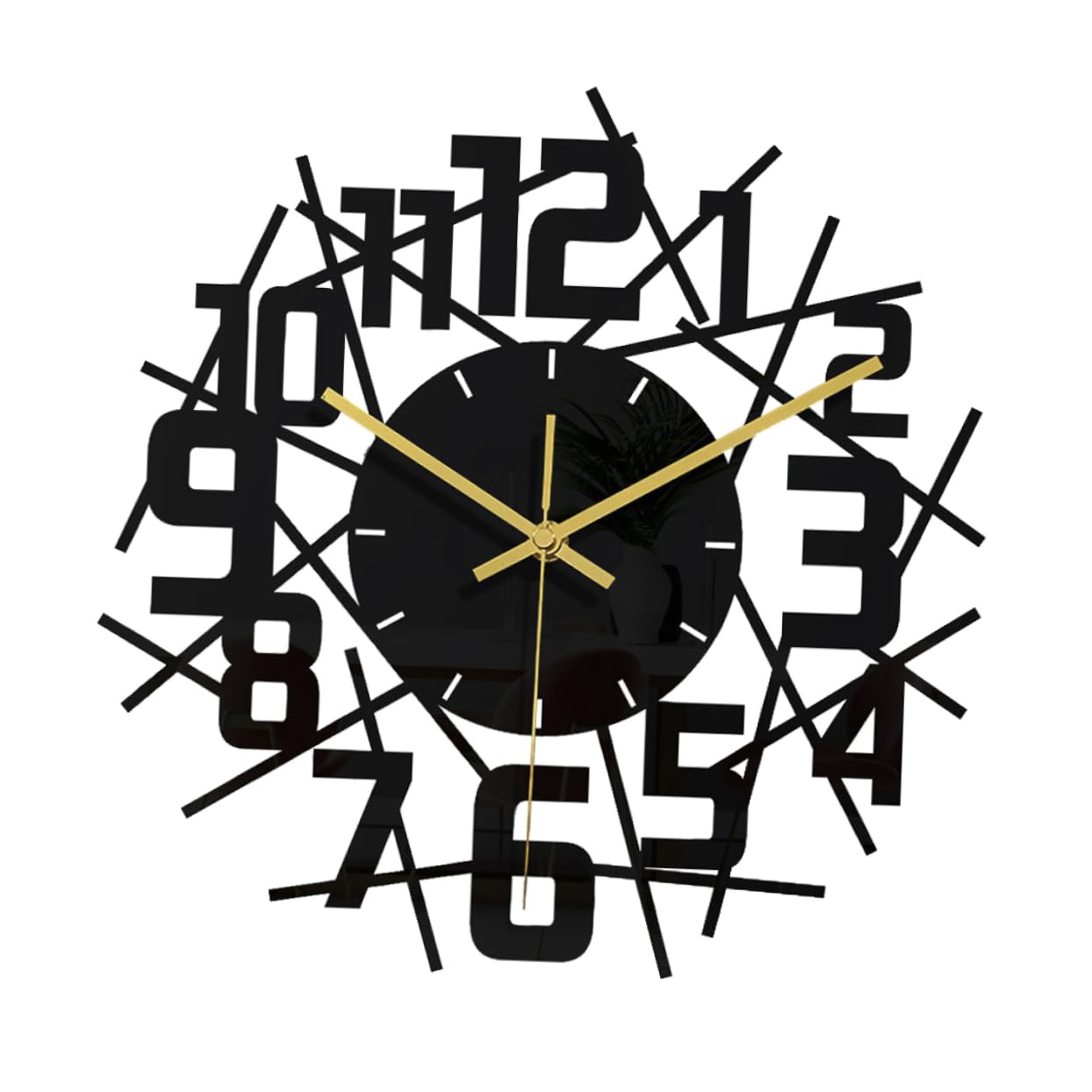 Horloge murale silencieuse en acrylique MAGICLULU sans bruit pour la chambre