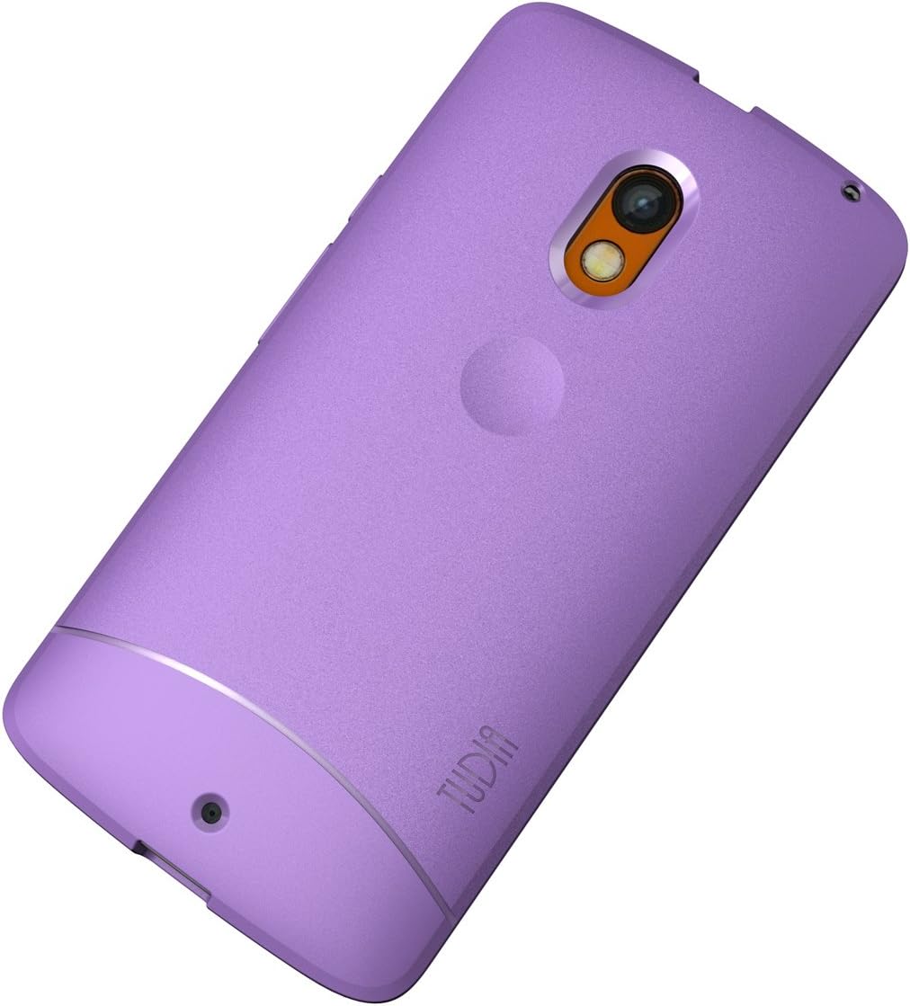 Moto X Play Case, TUDIA Full-Matte Arch TPU Bumper Protective Case for Motorola Moto X Play (Purple)