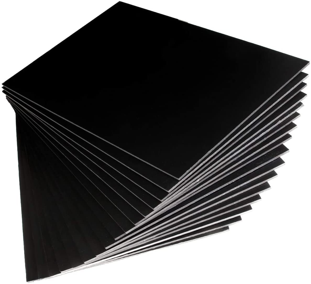 Lot de 16 Carton Mousse Noir A3, 5mm Plaque Mousse de Polystyrène, Planche Mousse Noire pour Art, Présentations, École, Bureau (297MM×420MM)