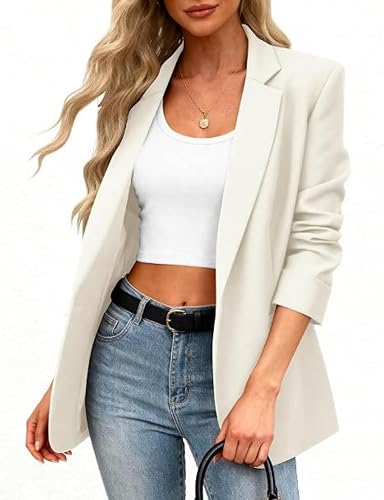 Women Blazer Single Button Office Coats Business Casual Plus Size Oversized Dres