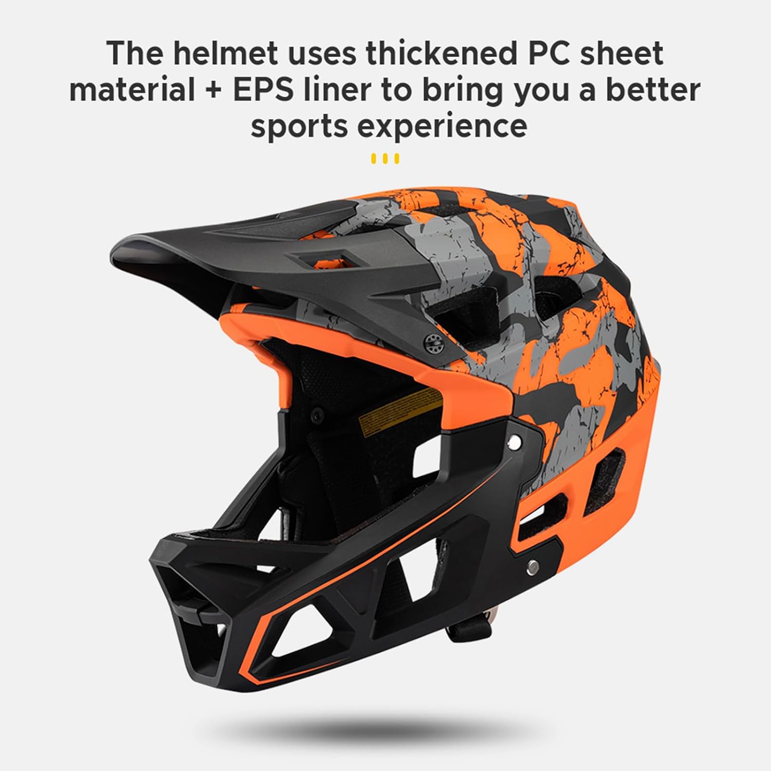 Lixada Adult Bike Helmet, Full Face Mountain Bike Helmet Lightweight Bicycle Helmet with Pads & Visor, Comfort Cycling Helmet Racing Downhill MTB Helmet for Men Women - Image 8