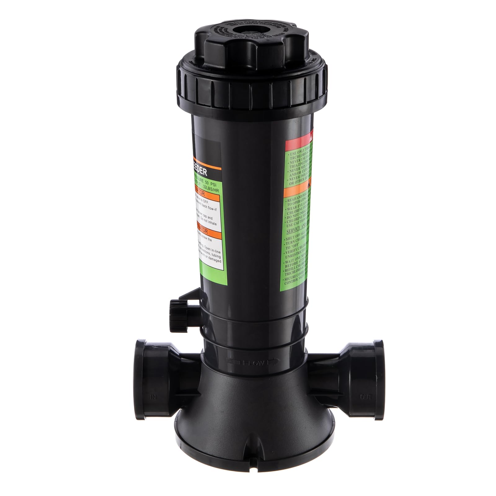 Clorador automático de piscina para piscinas sobre el suelo y enterradas, fuera de línea, dispensador de cloro soporta 4.2 libras, kit de instalación completo