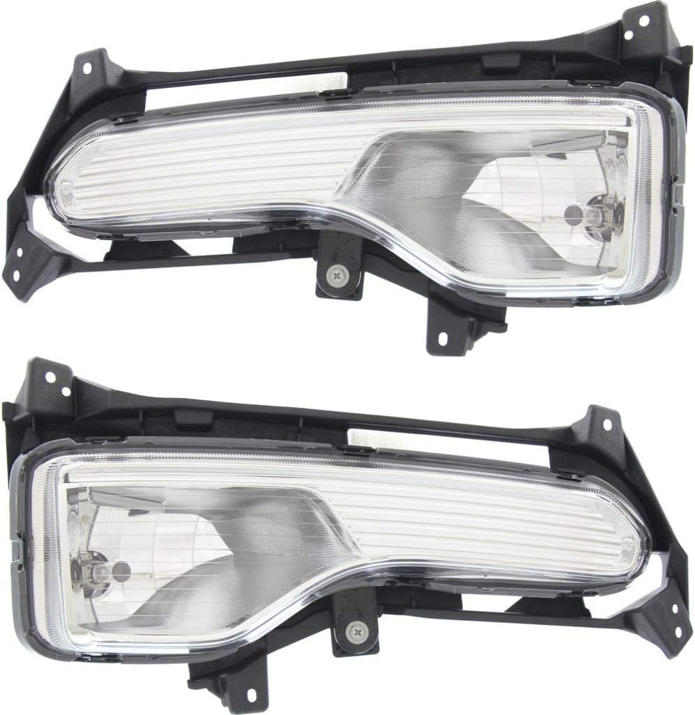 CarLights360: For 2011 2012 2013 Kia Sorento Fog Light Assembly Passenger Side | w/Bulbs For KI2593130