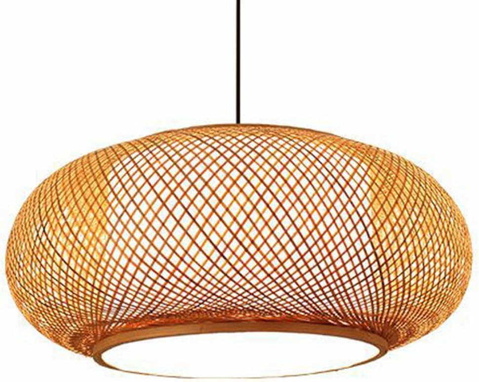 Lustre de style chinois avec cordon réglable et abat-jour anti-éblouissement
