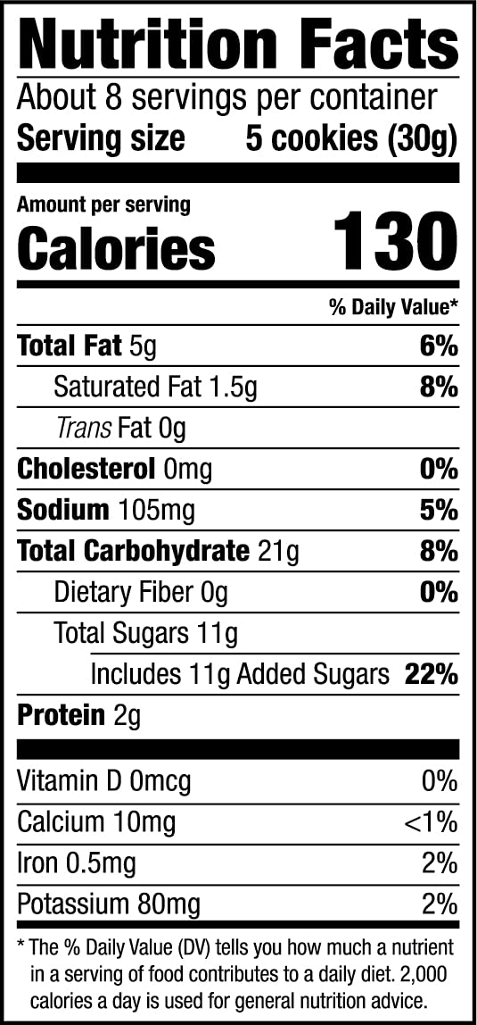 Mi-Del Chocolate Chip Cookies Gluten Free - Crunchy Chocolate Cookies - Non-GMO Certified, 0g Trans Fat, Healthy Cookies (Pack of 8)