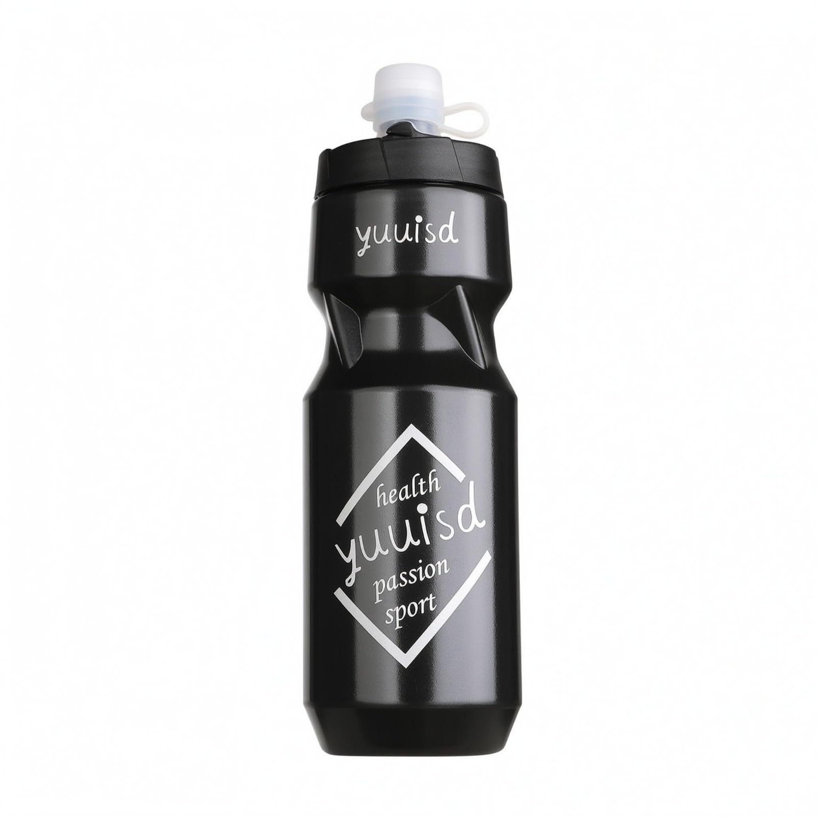 Silicone Nozzle Bike Press Water Bottle Lightweight Cycling Press Bottle, Black | Sporting Goods | Fitness Running & Yoga | Fitness Equipment & Gear | Hydration-picture-13