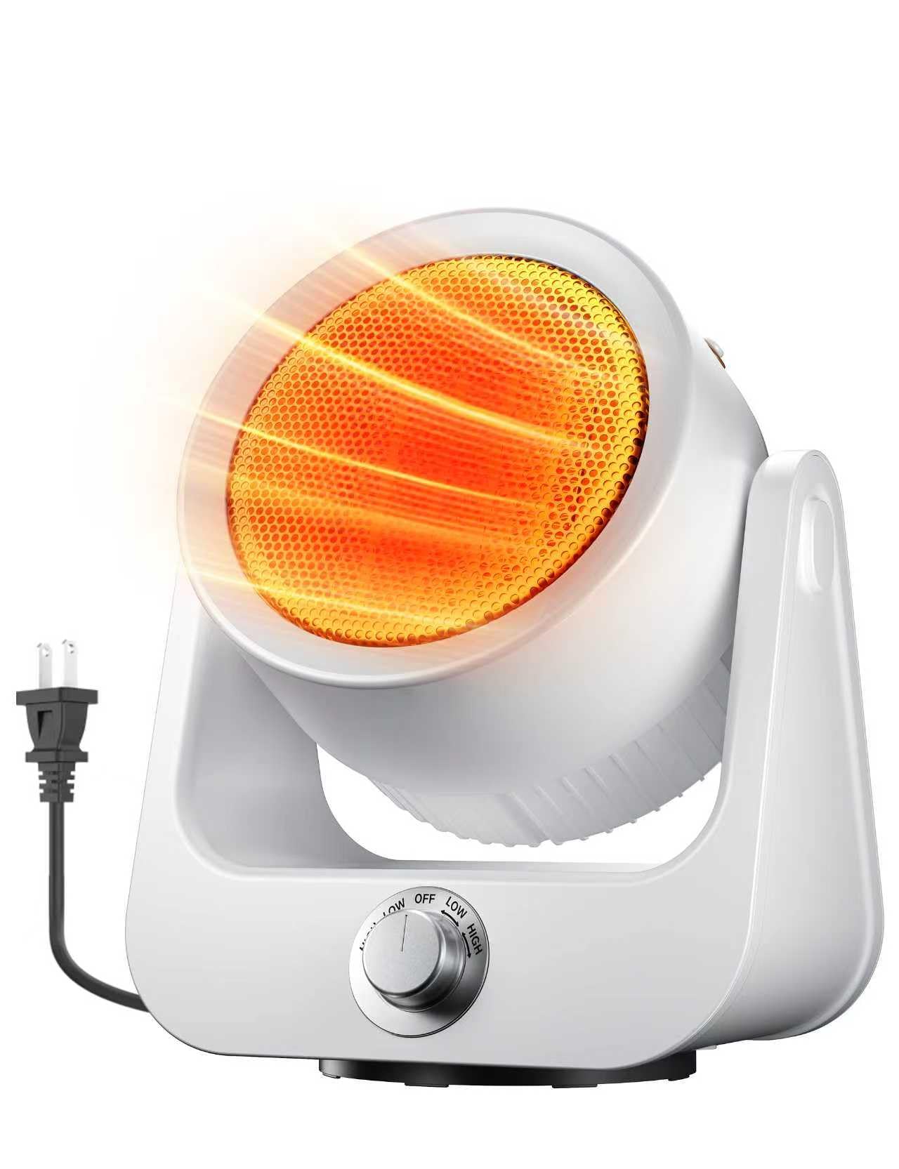 Electric Space Heaters For Indoor Use 100 unlimited Oscillating 2S Instant Heating 1500W PTC Ceramic Patio Heaters For