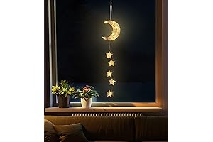 Lewondr Hanging Moon Lamp: Soft Glow for Ambient Spaces