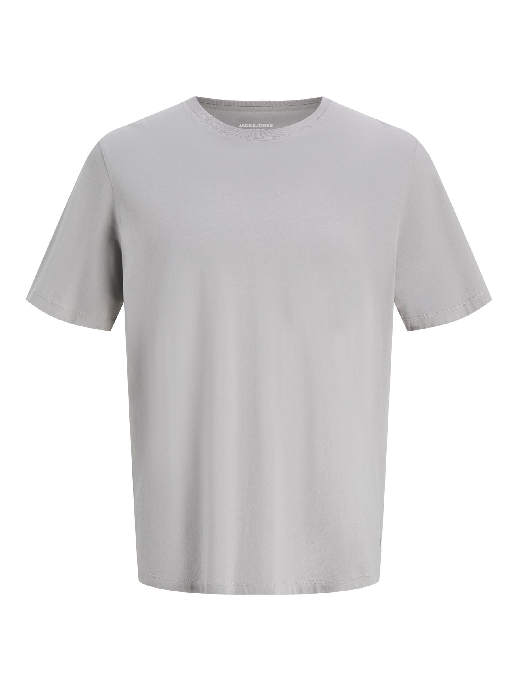 JACK & JONES JJEORGANIC BASIC TEE SS O-NECK NOOS, T-shirt, Uomo, Grigio (Ultimate Grey), L