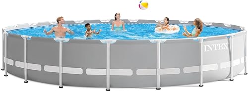 Vista 62 de Intex 26723EH - Juego de piscina prémium con marco en forma de prisma: 15 pies x 42 pulgadas, bomba de filtro de cartucho de 1000 gph, escalera