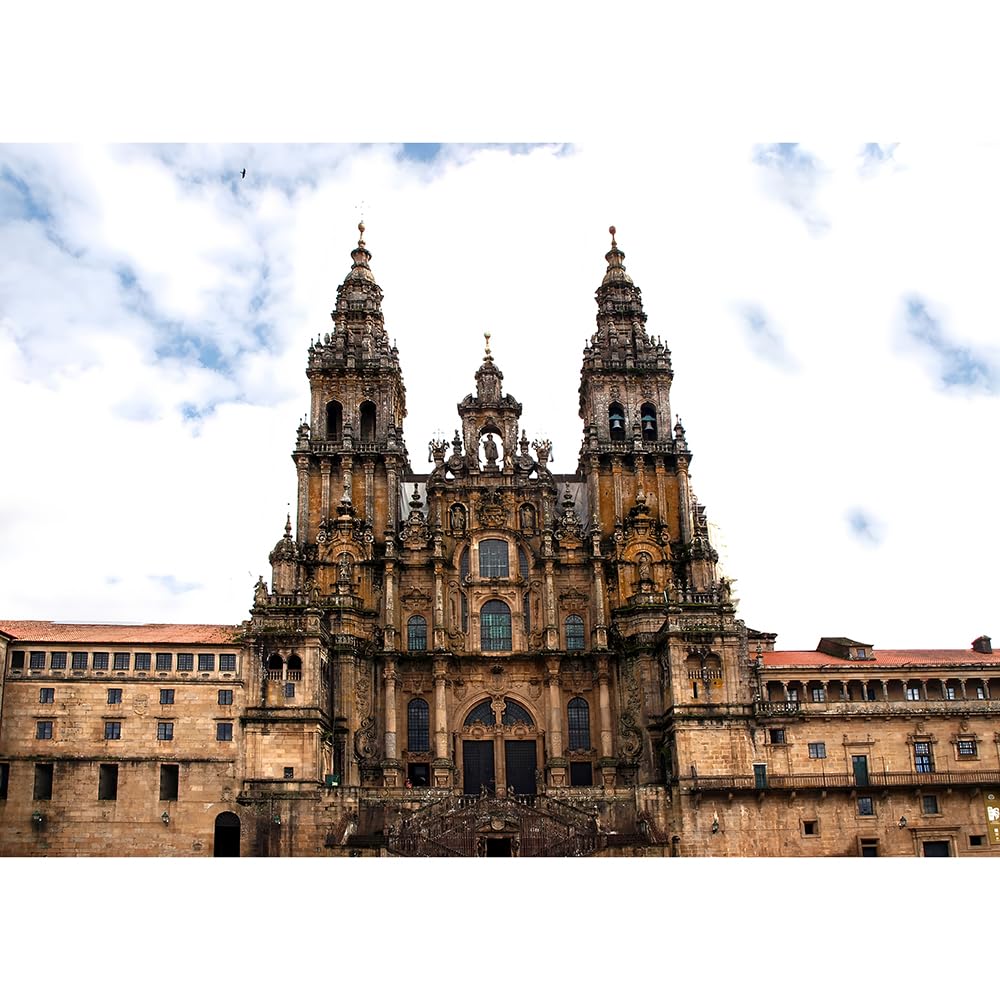 1000 (38 x 26 cm) Puzzleteile, Puzzles der spanischen Kathedrale von Santiago de Compostela, touristische Souvenirs - Image 1
