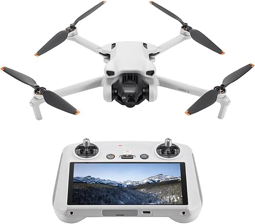 DJI Mini 3 (DJI RC), Lightweight 3x Mechanical Gimbal Drones with Camera for Adults 4K, 38-min Flight Time, up to 32800ft (10km) Video...
