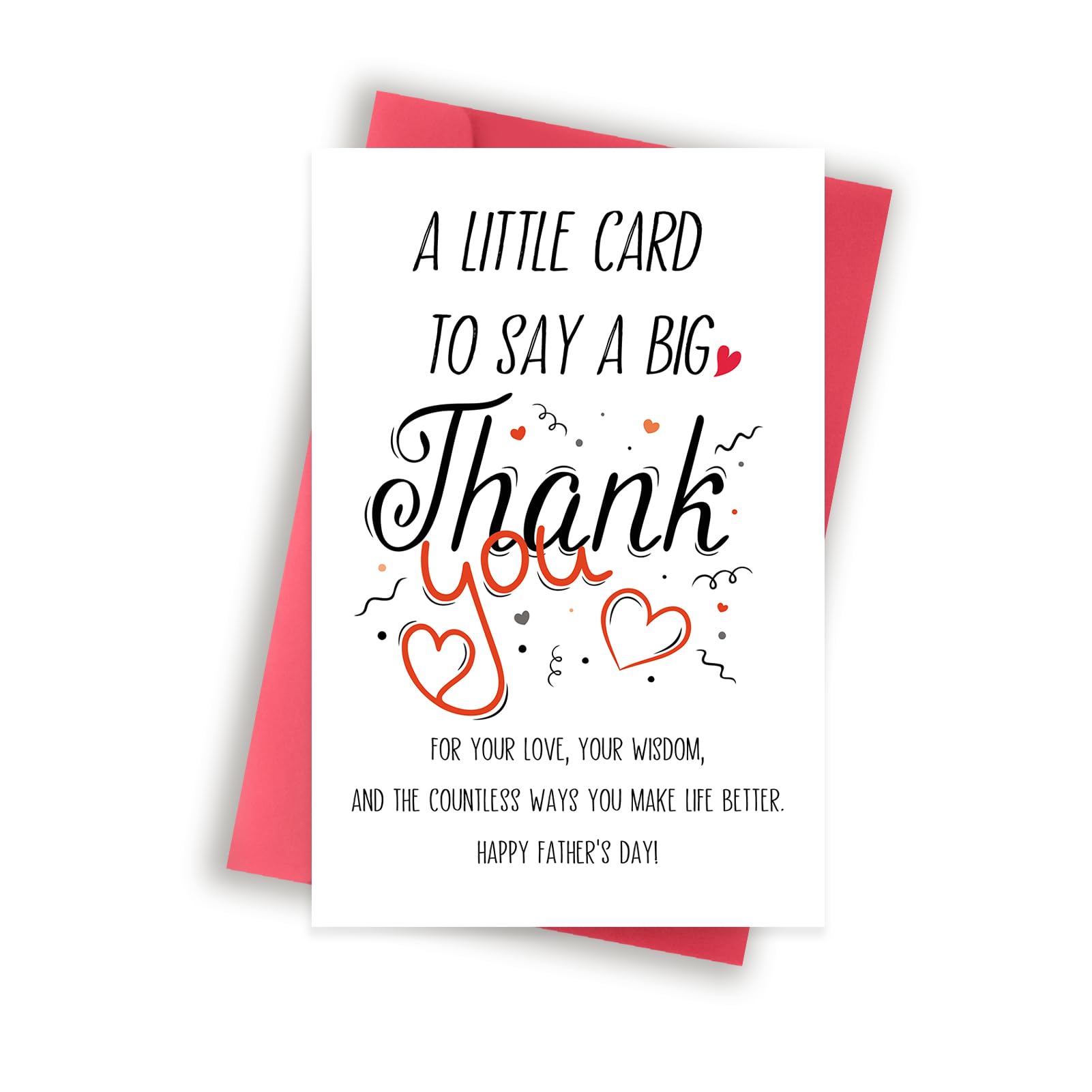 MOROLURU Funny Fathers Day Card Gifts from Daughter Son, Thank You Fathers Day Card for Dad, Best Dad Gifts Ideas for Father's Day