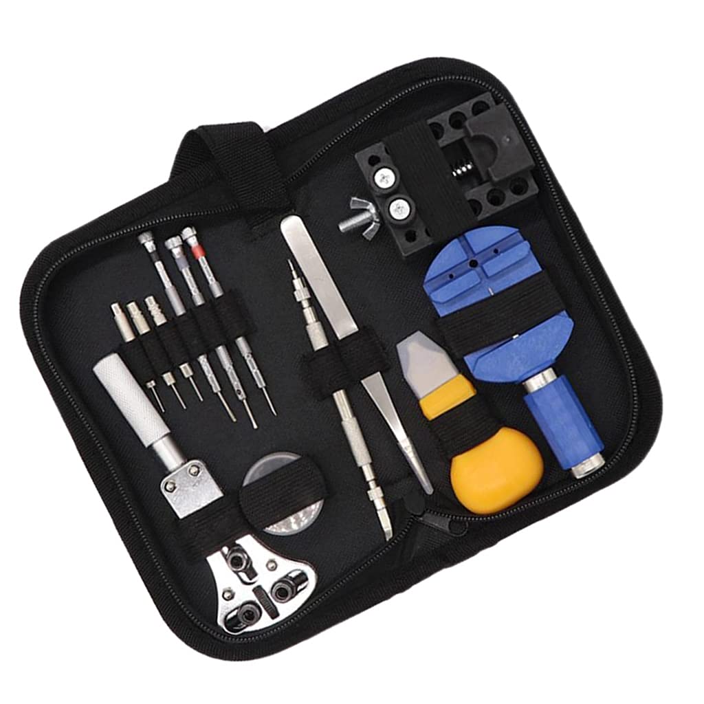 JH803 12 stücke Uhr Reparaturwerkzeug Kit Wechselnder Entferner Schraubendreher Werkzeugzubehör