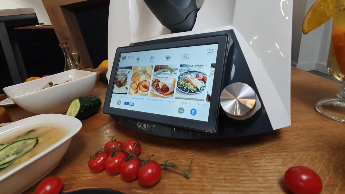 COBBO 7 robot kuchenny, wielofunkcyjny, programy automatyczne, wielofunkcyjny robot kuchenny, kompaktowy, 25 funkcji, zintegrowana waga kuchenna, parowar, wbudowana baza przepisów