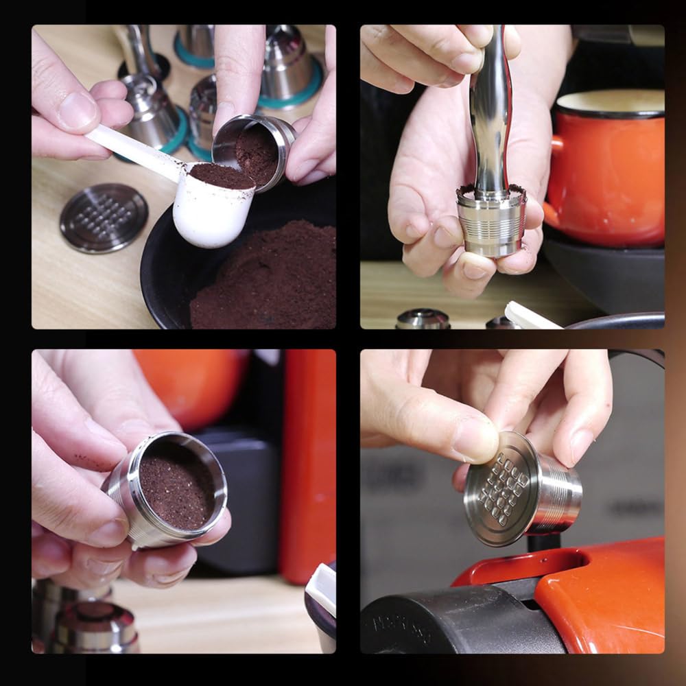 Cápsulas de café reutilizables de acero inoxidable 304 K Cup de repuesto para máquinas de espresso Nespresso