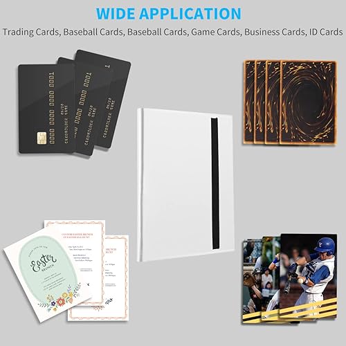 Miniatura 5 de Carpeta de Tarjetas, Carpeta de Colección de Cartas Comerciales Mejorada de 9 Bolsillos para Tarjetas, Álbum Portador de Libro de 360 Tarjetas para
