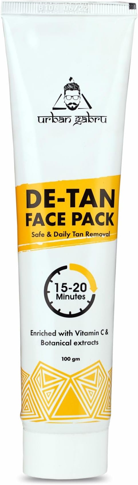 – De-tan face Pack 100gm Tan Removal Face Pack in 10 mins