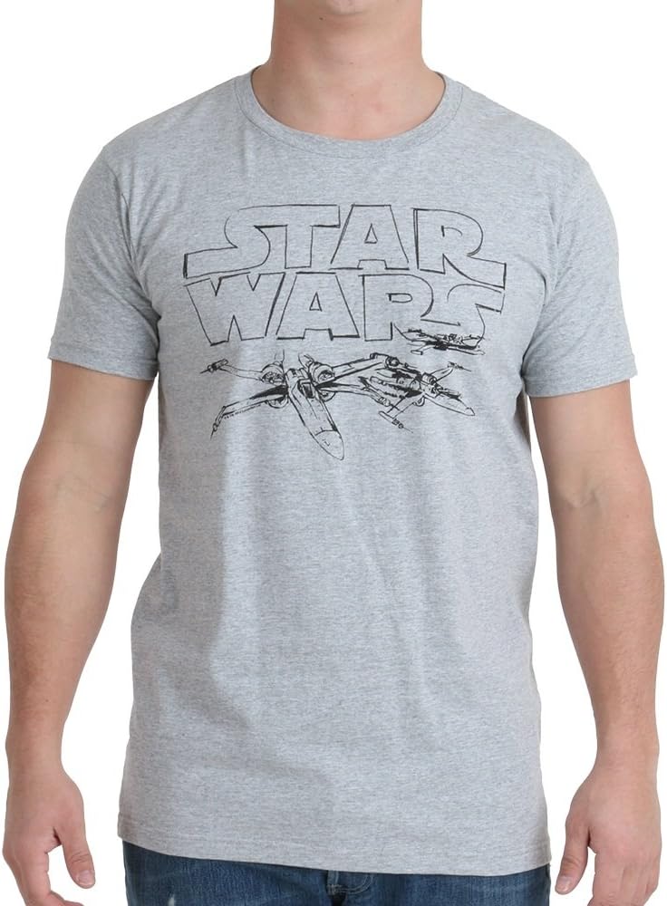 Junk Food Star Wars Adult Heather Gray T-Shirt
