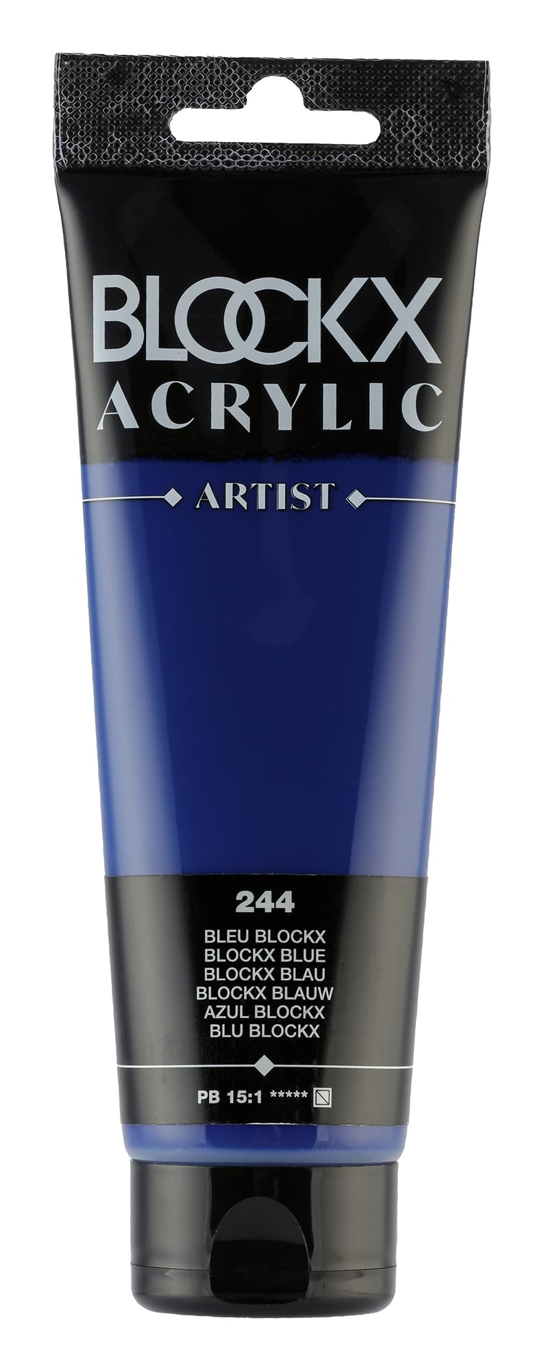 Blockx 60244BXC Acrylique Fine Semi-transparente et Satinée - Bleu BLOCKX PB 15:1-120ml