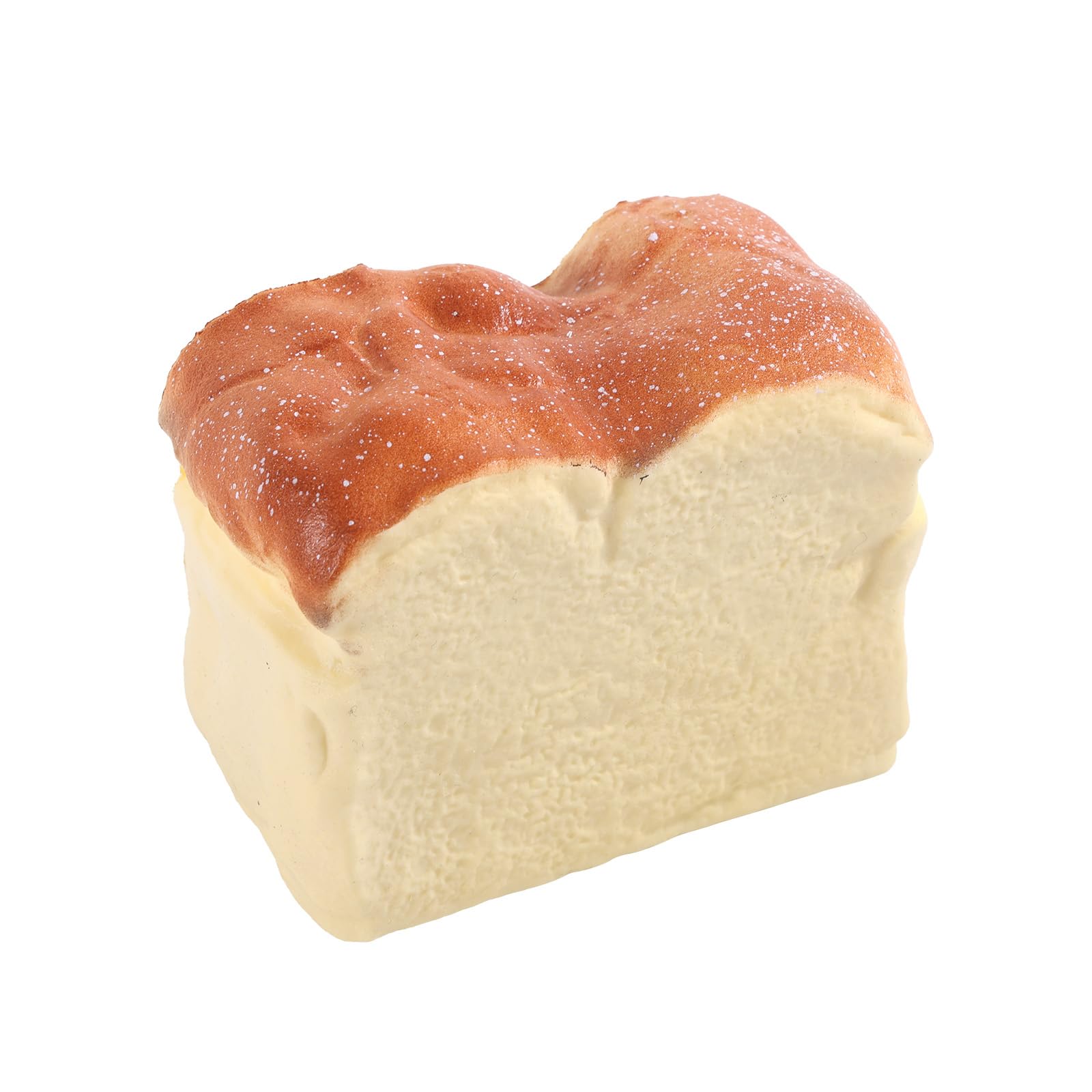 Fukaisu Realistic Bread Squishy Toy, Slow Rising Toast Squeeze Toy Soft Custard Bread Squishy Fidget Item for Women Men Adults Desk Decoration Sensory Play