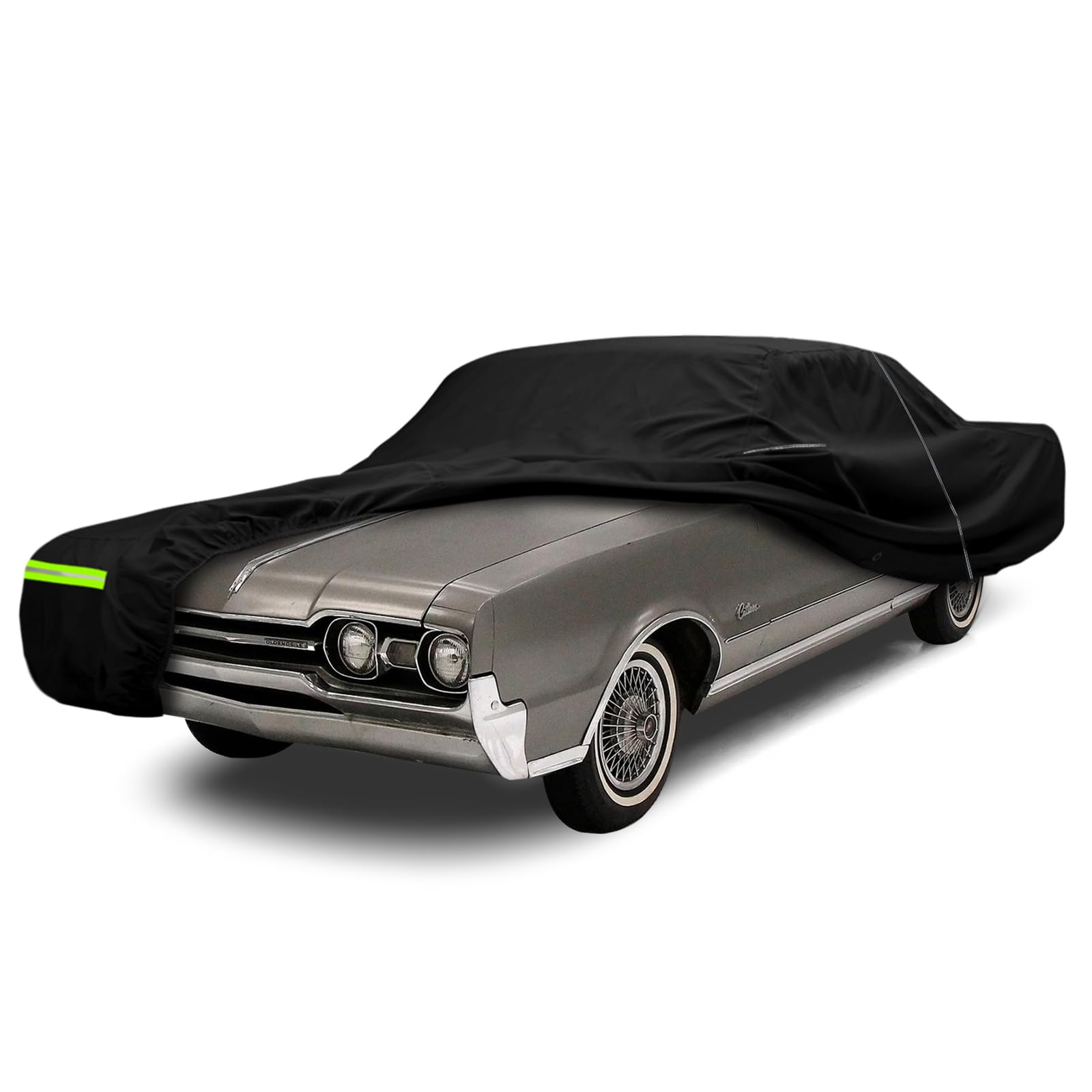 Photo 1 of Waterproof Car Cover Compatible with 1967-1977 Oldsmobile Cutlass Sedan/Coupe Accessories, 210T All Weather Car Covers with Zipper&Lock for Car Dust Snow Rain Hail Protection(Base/S/Supreme/442)