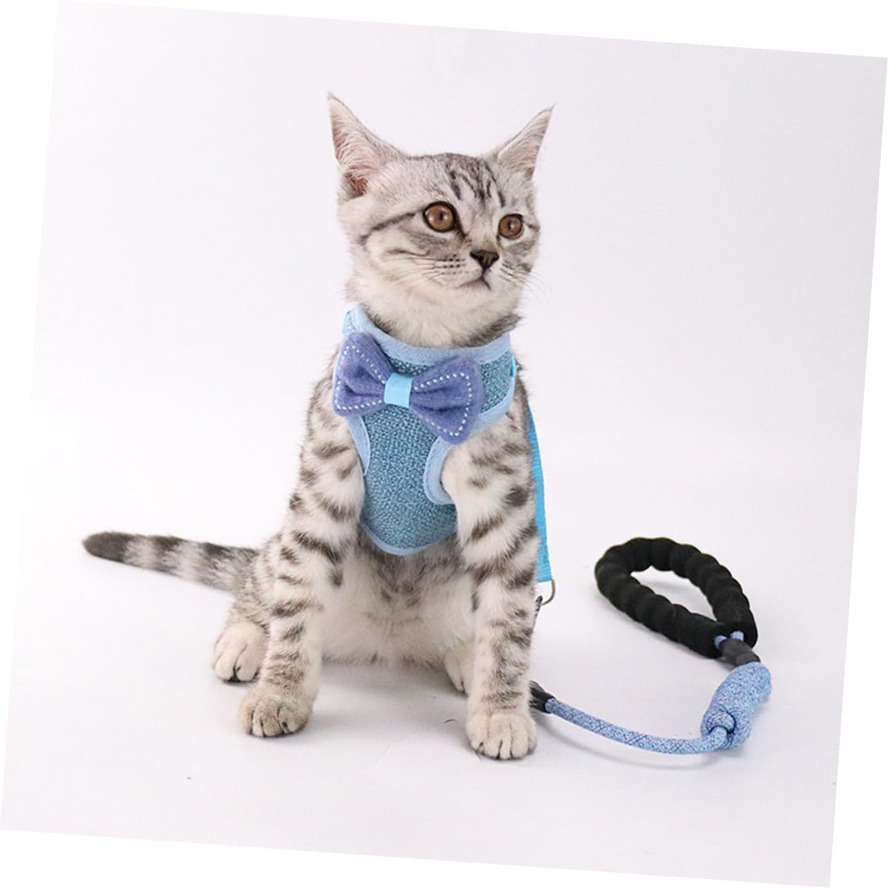POPETPOP 3st Geschirr Für Welpen Haustier Katzenhalsband Katzengeschirr Katzenhalsbänder Für Mädchenkatzen Welpenleine Katzenleinen Zum Spazierengehen Laufende Leine Reisen Zubehör Kätzchen