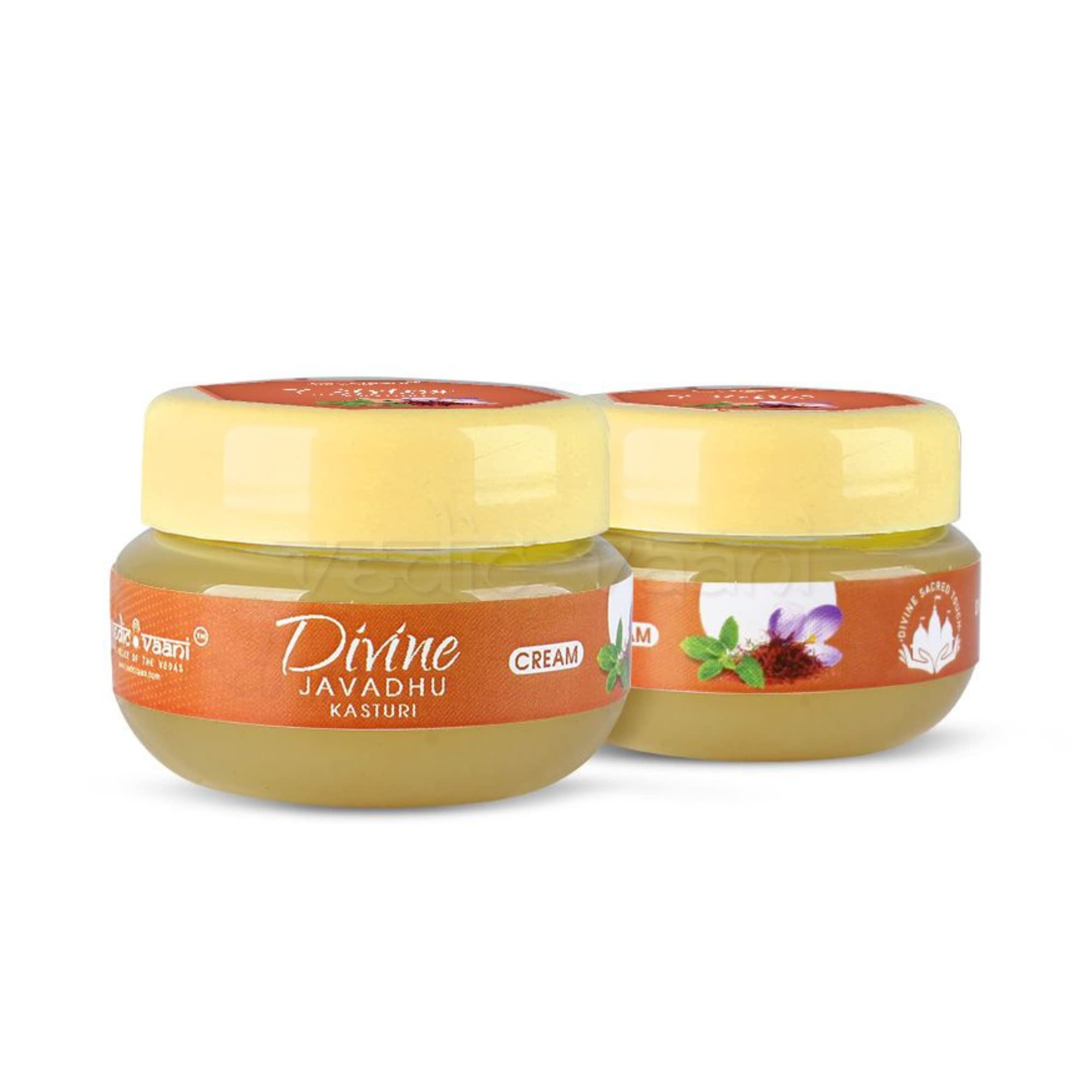 Vedic Vaani Natural Divine Touch Javadhu Kasturi Tilak Cream Use Foreheads and Puja (20 Grams)