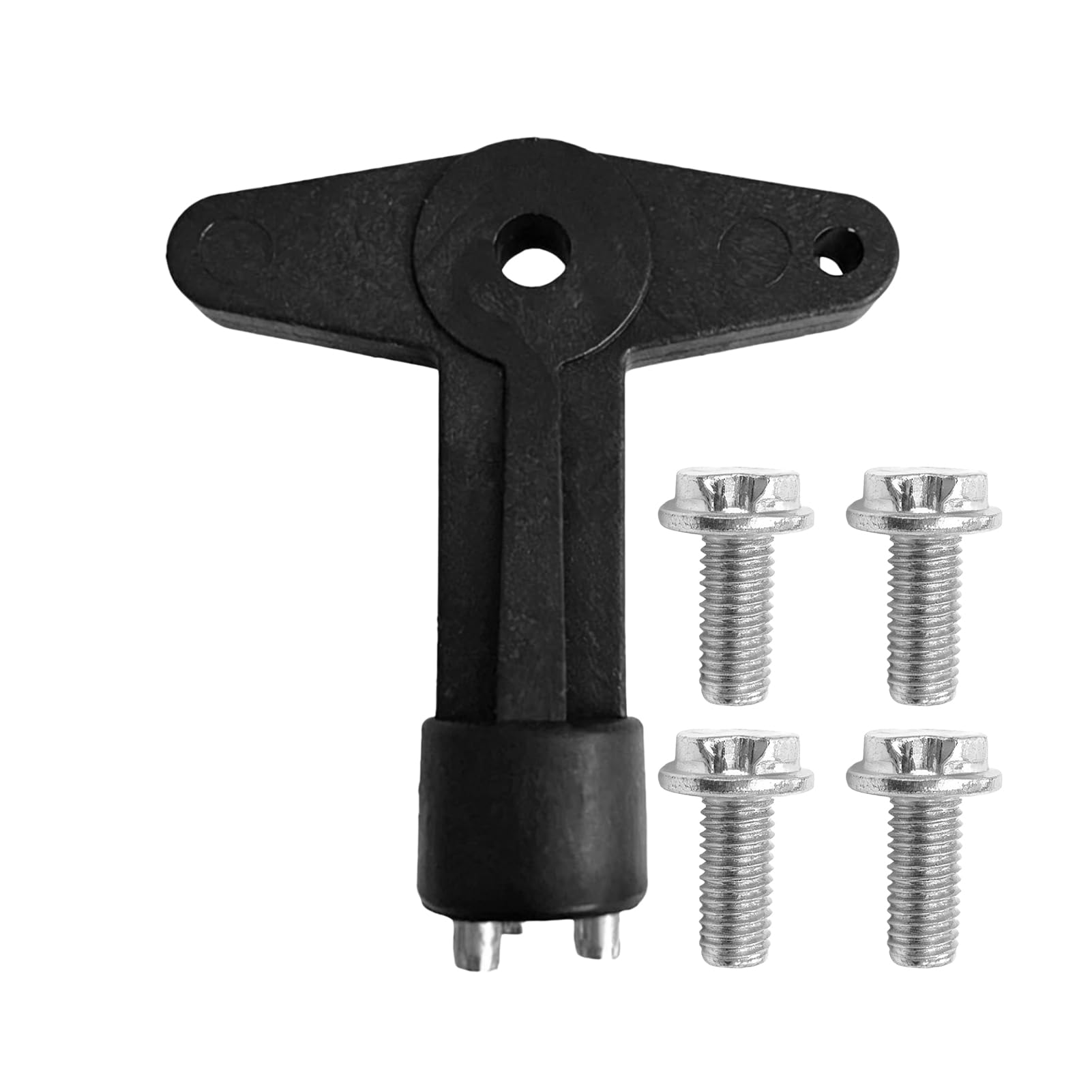 Clé Enjoliveur Antivol Compatible avec Renault Opel, Clé de Jantes et 4 Écrous Antivol Courts, Clés Démontage Jante Cache Roue, Vis Fixation Enjoliveur Voiture, Remplacement OEM Durable pour Jantes