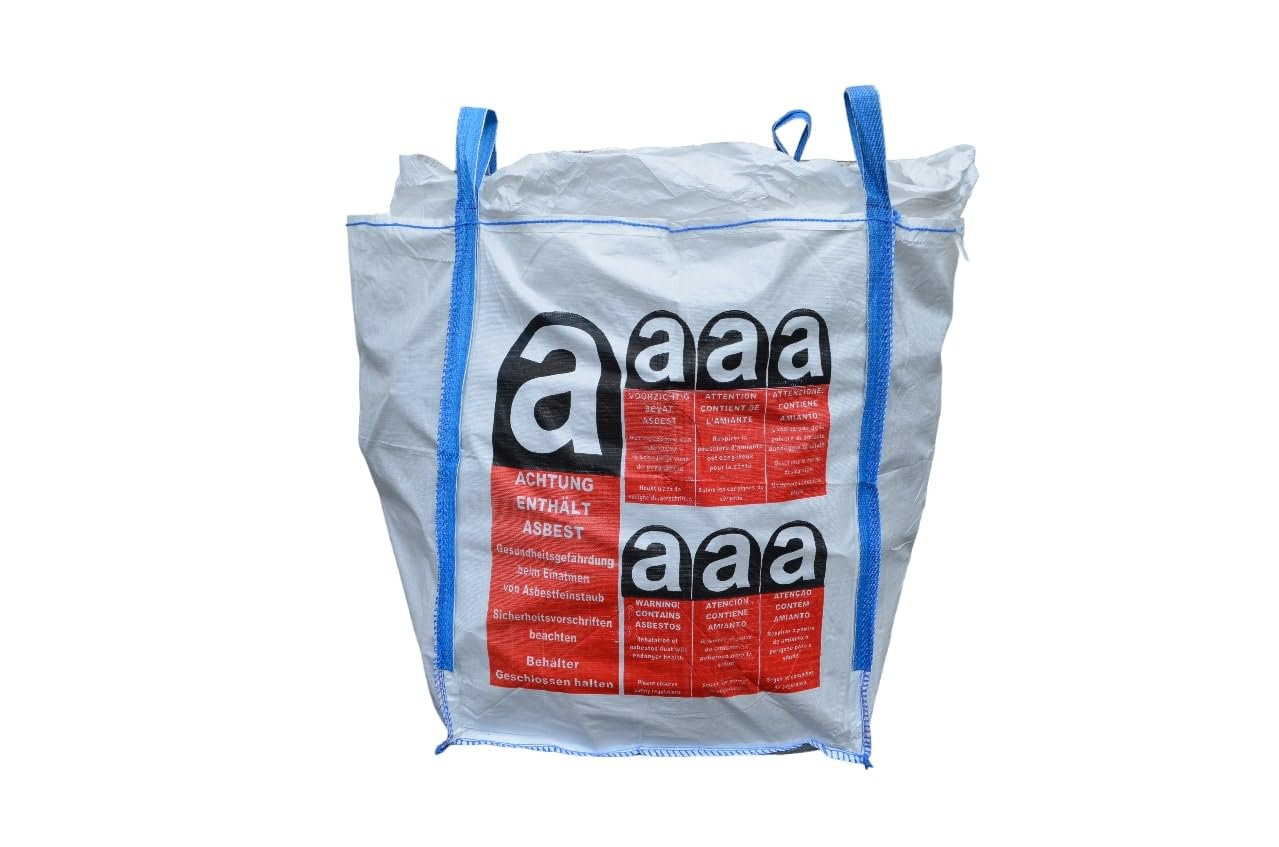 Amianto Big Bag 90x90x110 cm Portata 1000 kg Smaltimento