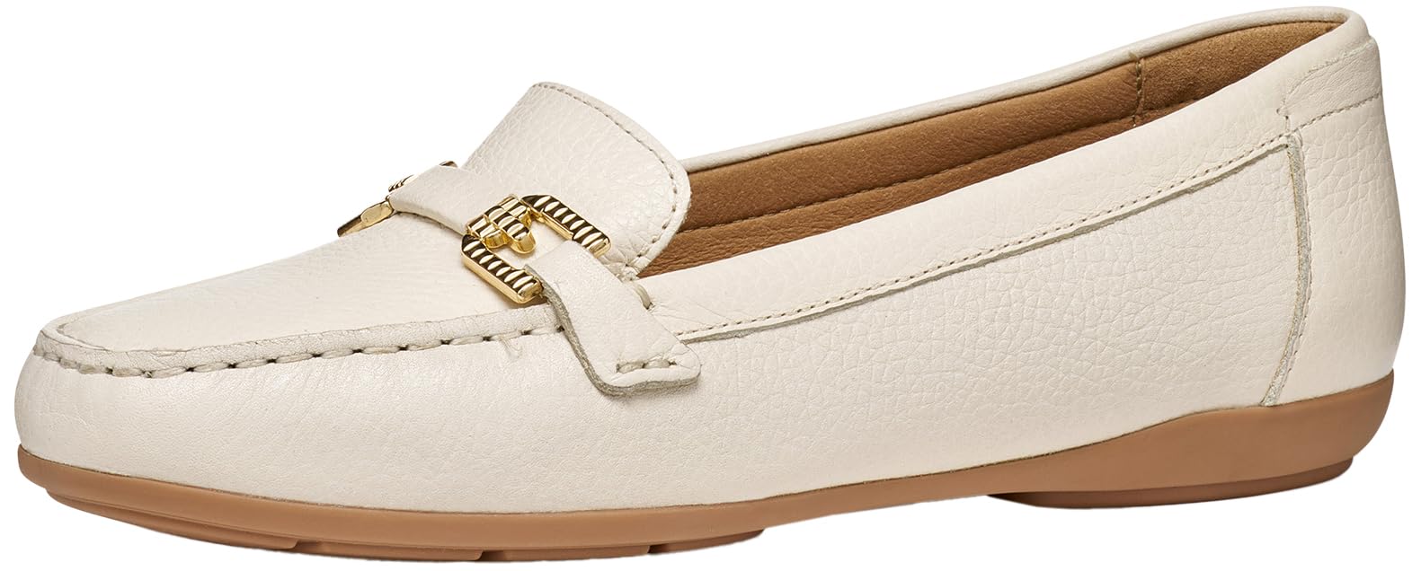 Geox Women's D ANNYTAH MOC B Moccasin, Papyrus, 39 EU