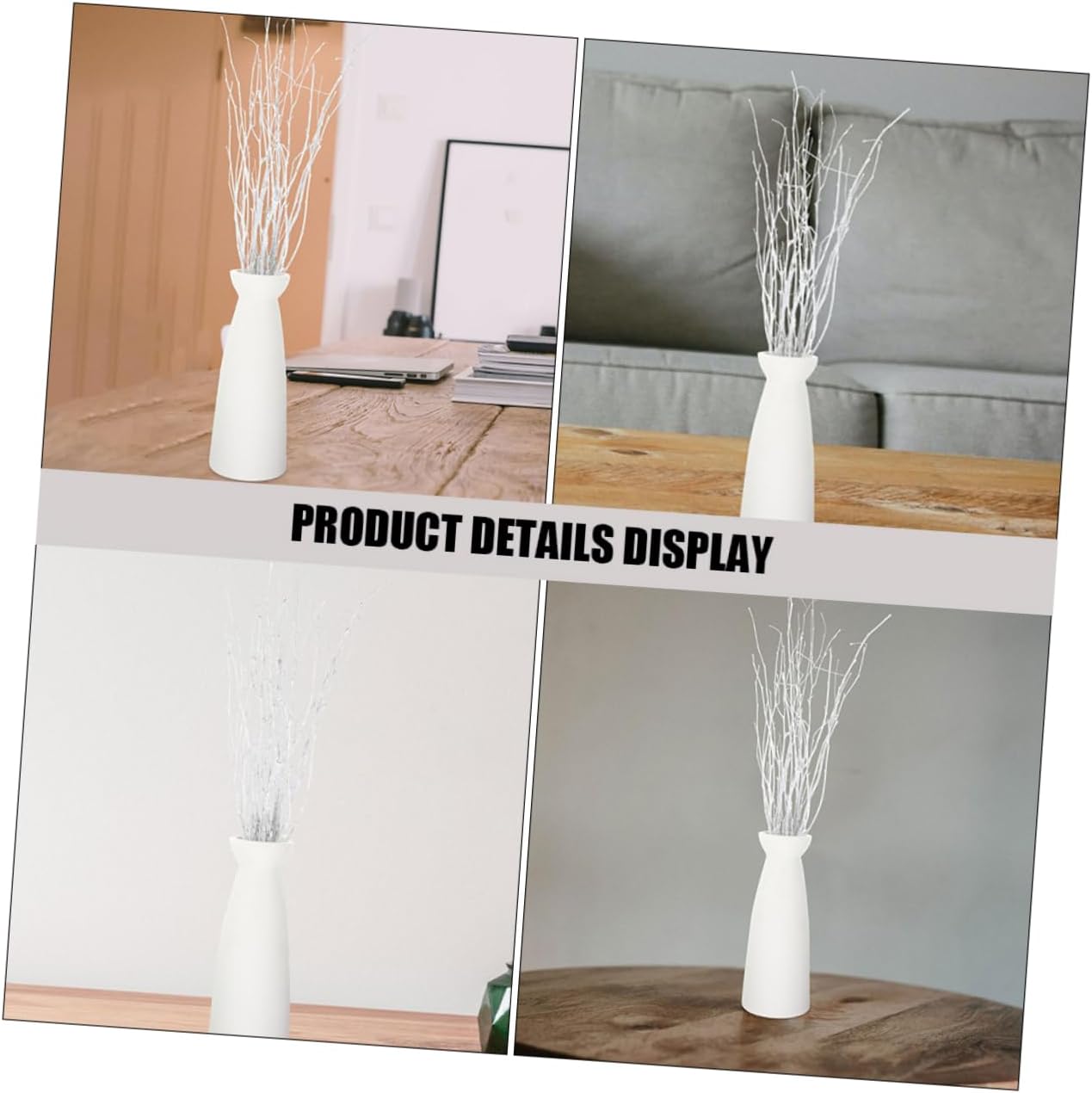 OUNONA 12pcs Realistic Natural Dried Tree Branches Decorative Plant Home Ornament for Vase Filler Branch Art