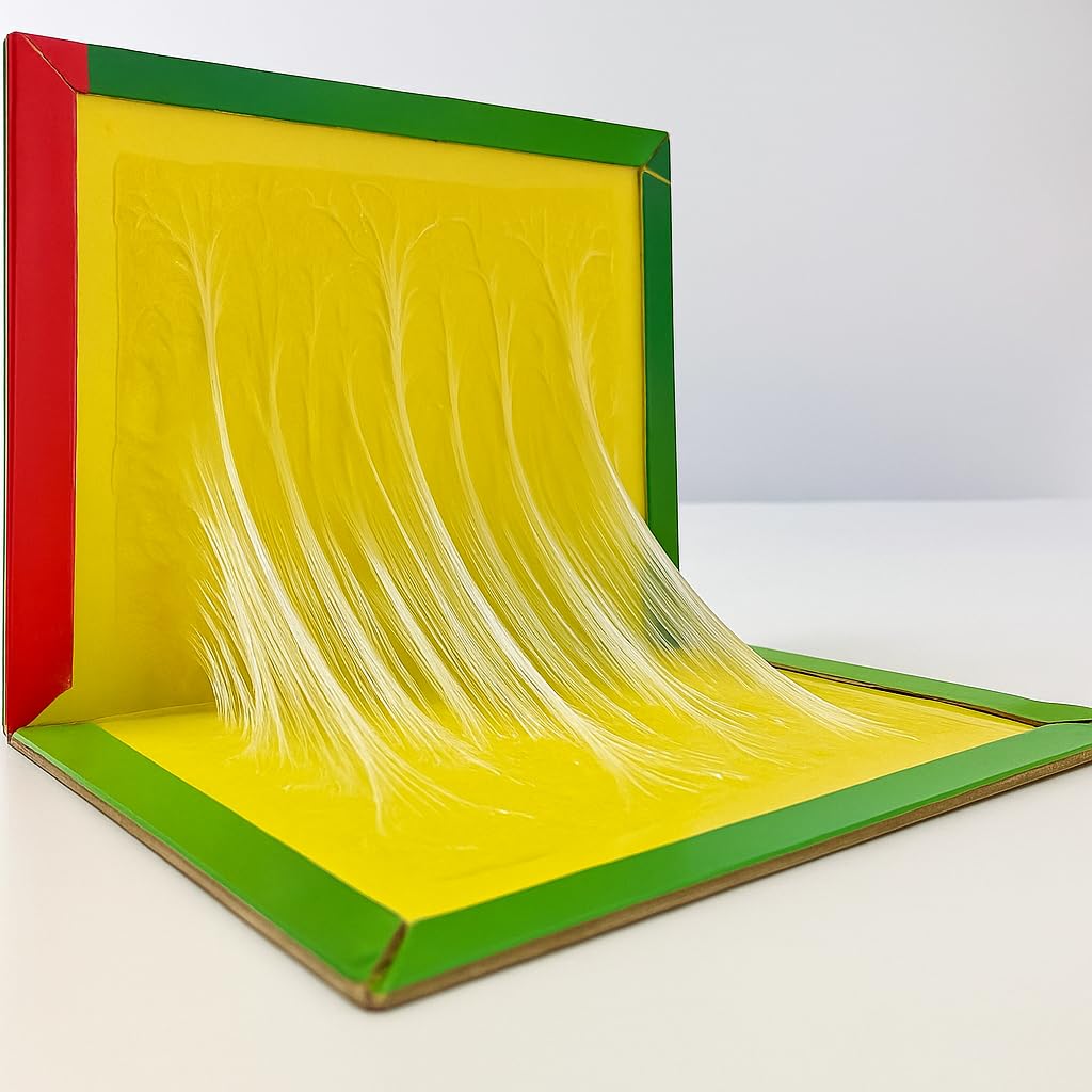 Sticky Catcher Sheet – Extra-Large Yellow Trap for Insects | Eco-Safe, Odor-Free Sheet for Flying & Crawling Insects | Indoor & Outdoor Insect Control | Pack of 1-image-4