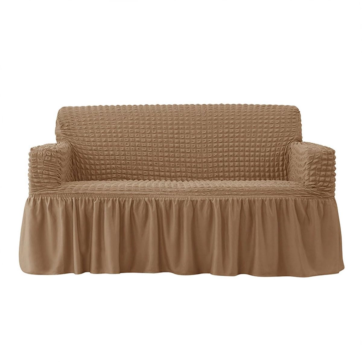 Snqzo Sofa Covers with Skirt High Stretch Sofa Slipcover 1/2/3/4 Seater Super Soft Couch Covers Non-Slip Sofa Slipcover Spandex Couch Cover Washable Sofa Cover for C(Size:2 Seater(140-185cm),Color:O)