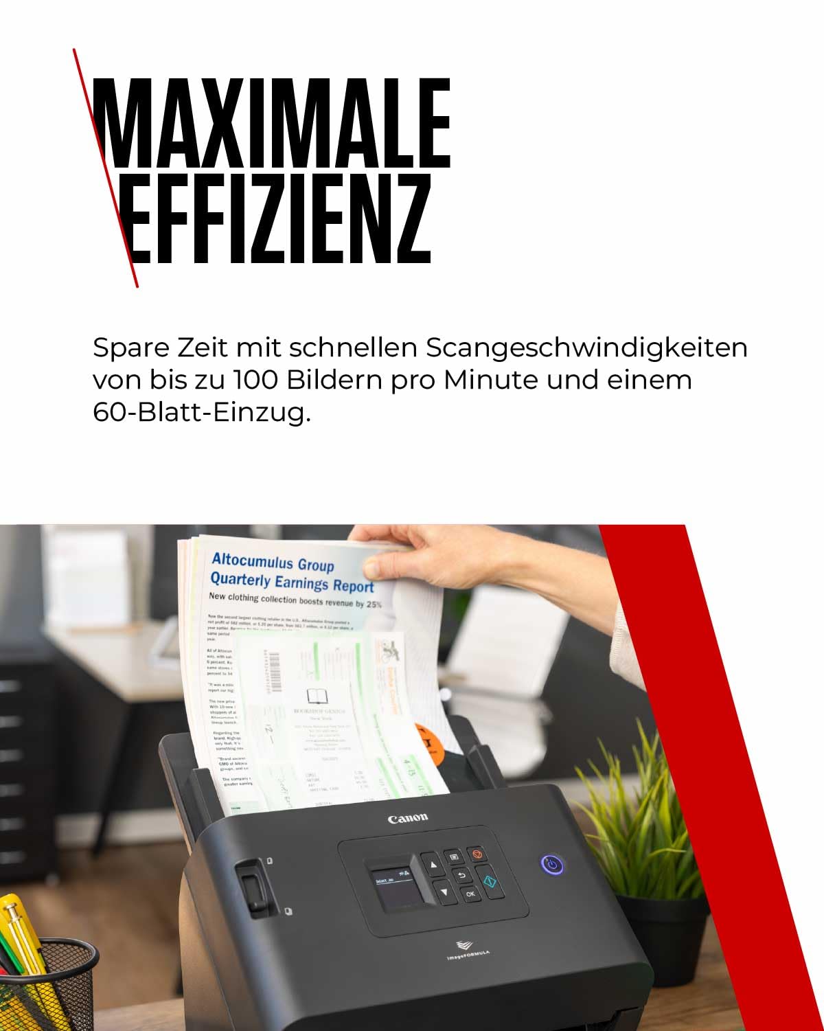 Canon Scanner imageFORMULA DR-S250N| Dokumentenscanner mit Web-Scan Funktion | Duplex Scanner mit Einzug | LAN & USB | 60 Blatt Einzug | 50 Seiten/Min | CaptureOnTouch Software mit OCR I PDF I Twain