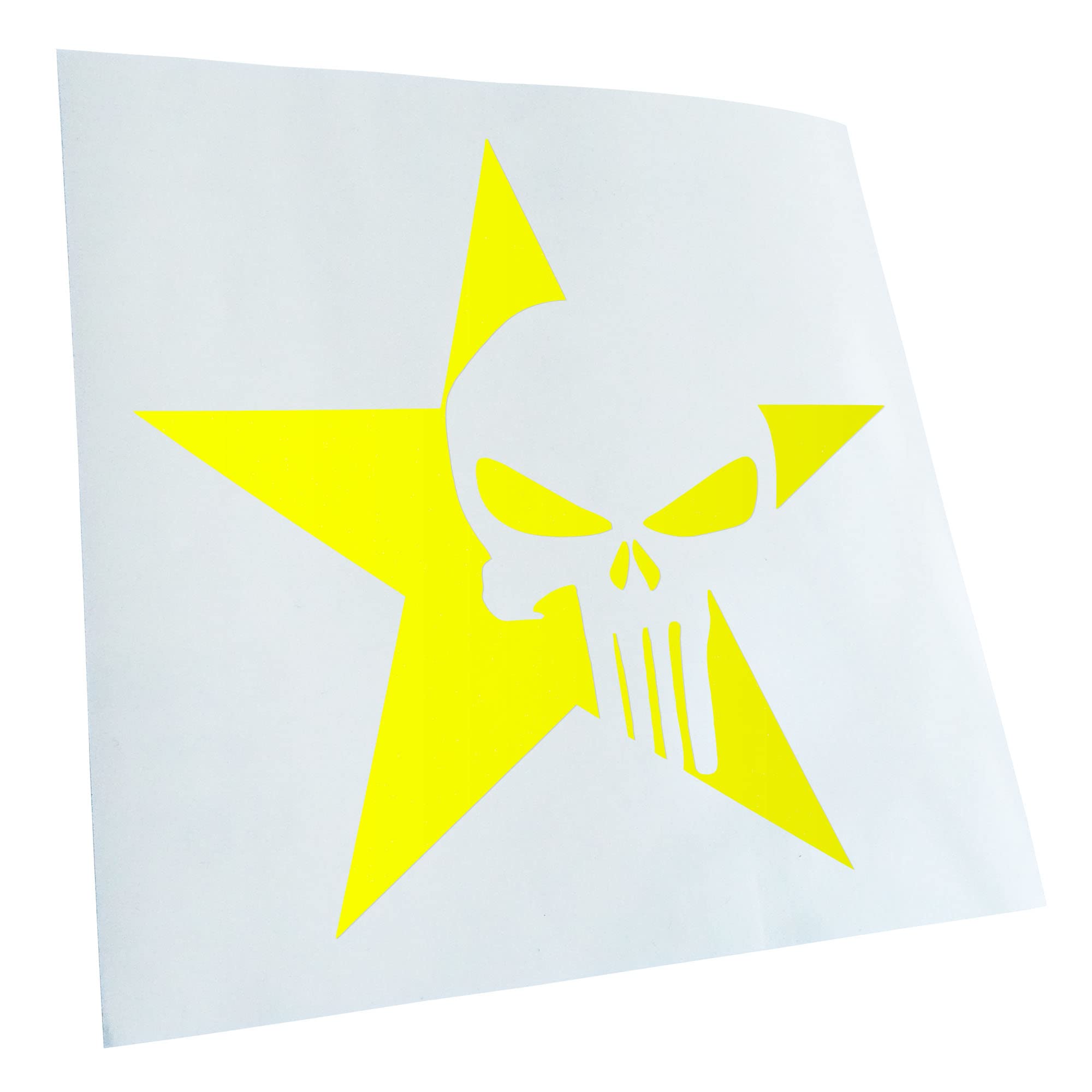 Kiwistar - Car Sticker - US Punisher Star Star Sticker for Car, Laptop, Bicycle, Truck, Motorcycle Multicolor JDM Decal Racing