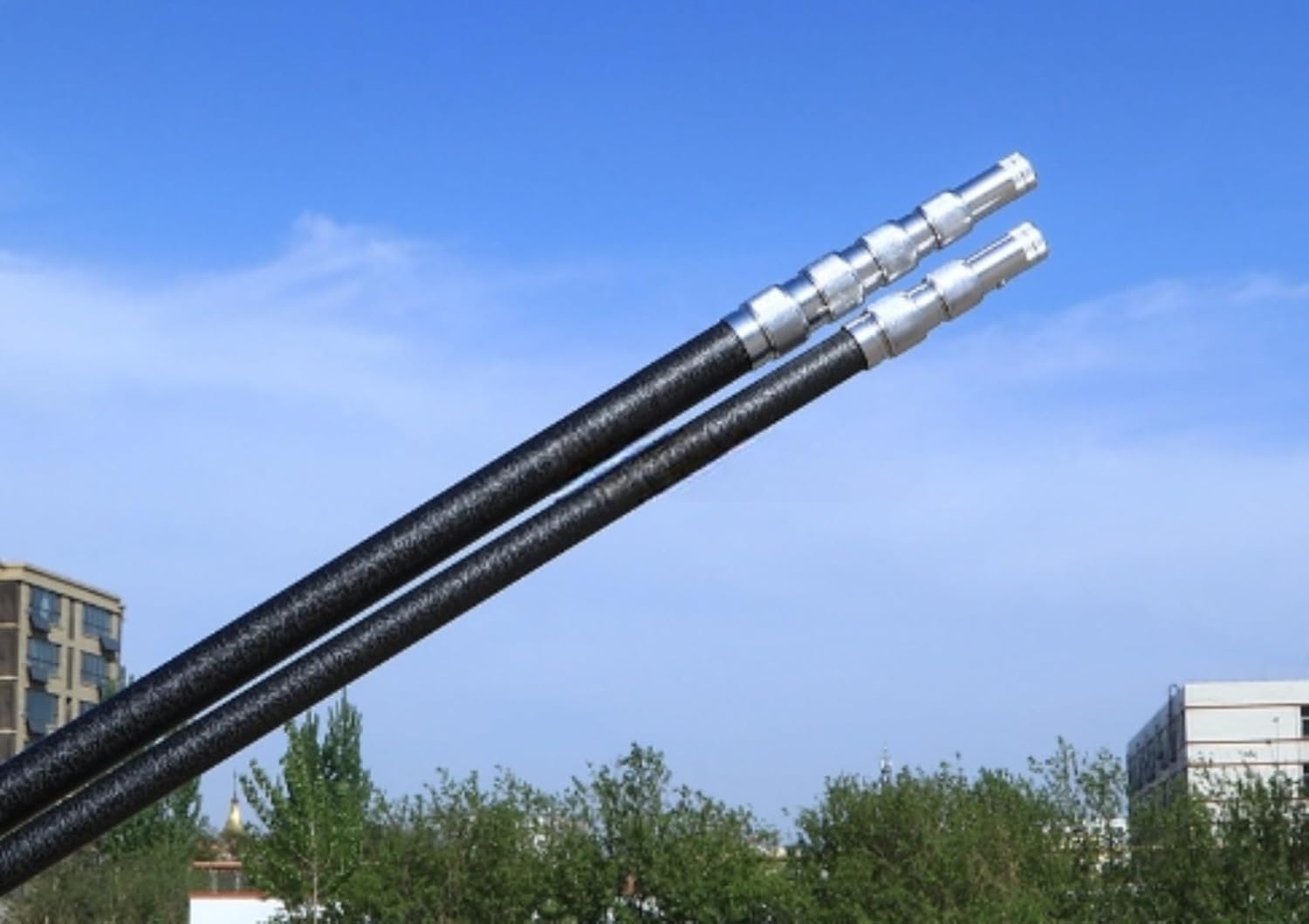 伸縮ポール、軽量ポール、3-10M、超軽量伸縮ポール、多目的伸縮棒、丈夫な伸縮ポール、フルーツピッキングツール伸縮棒、高炭素、強力な