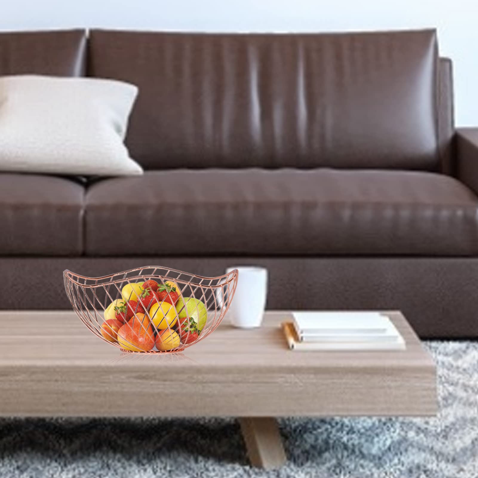 Fruitkommen Fruitschaal Fruitschaal Fruitschaal Fruitmand - Aanrecht Metalen fruitmand - Zwarte fruitschalen Vintage stijl - Houdt fruit en groenten vers