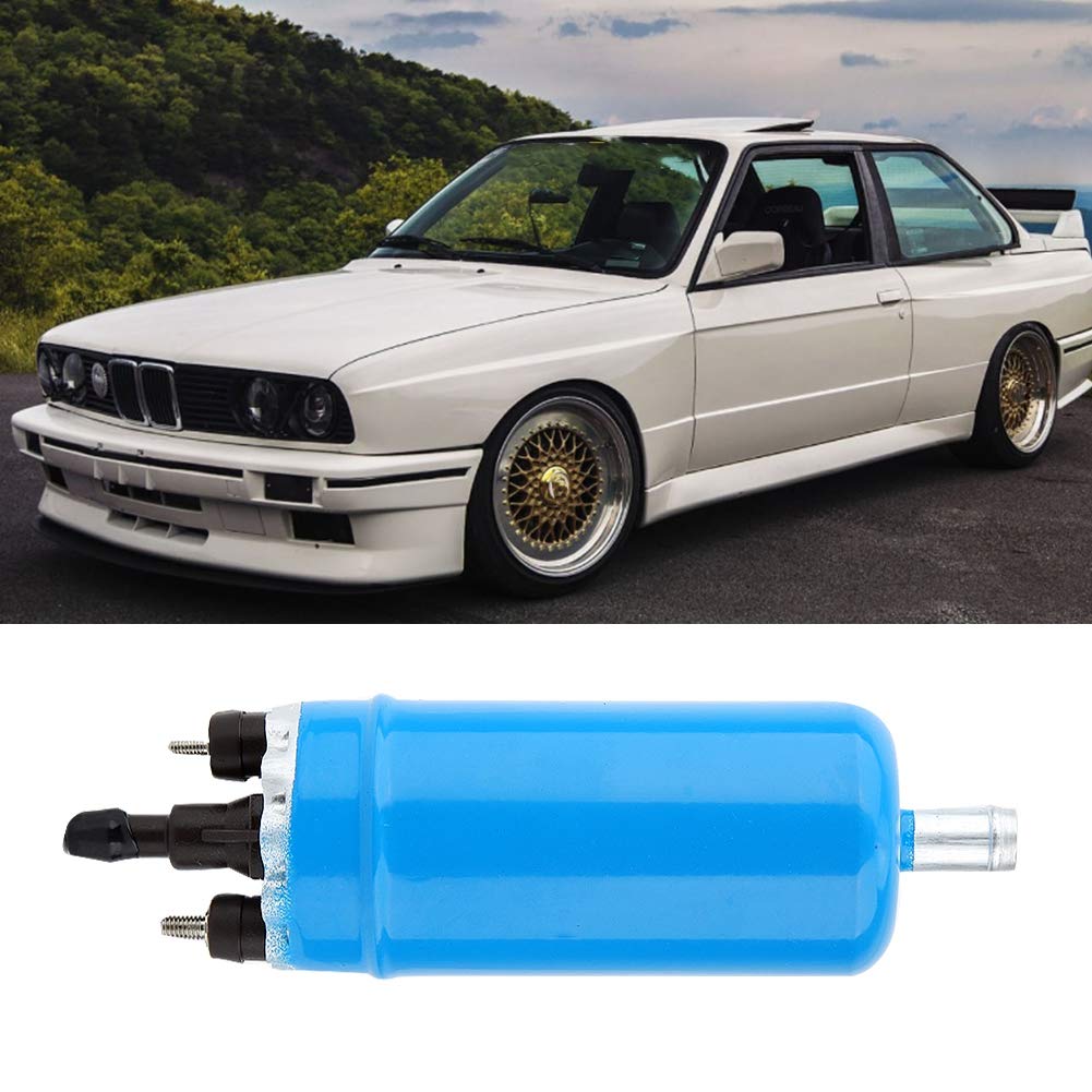 Pompa paliwa, elektryczna wysokociśnieniowa pompa paliwa 12 V z zestawem montażowym, odpowiednia do serii E 0580464070, niebieska