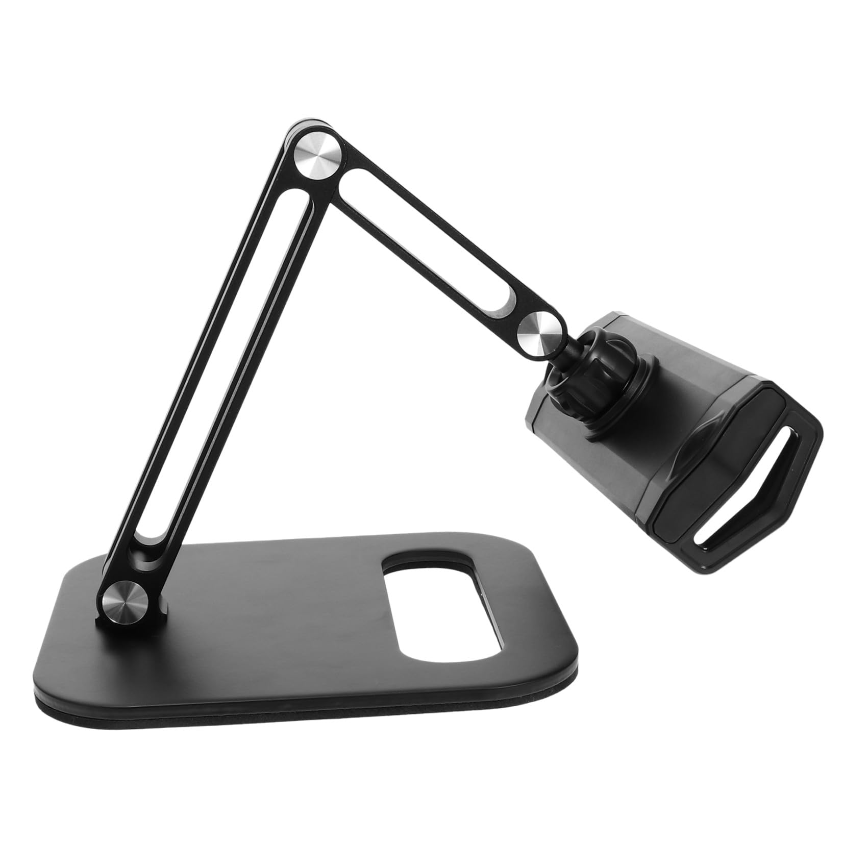 POPETPOP 1pezzi Supporto Telefono Scrivania Regolabile per Tablet Supporto per Telefono da Tavolo Doppio Uso per Posizionare con Base Pesante