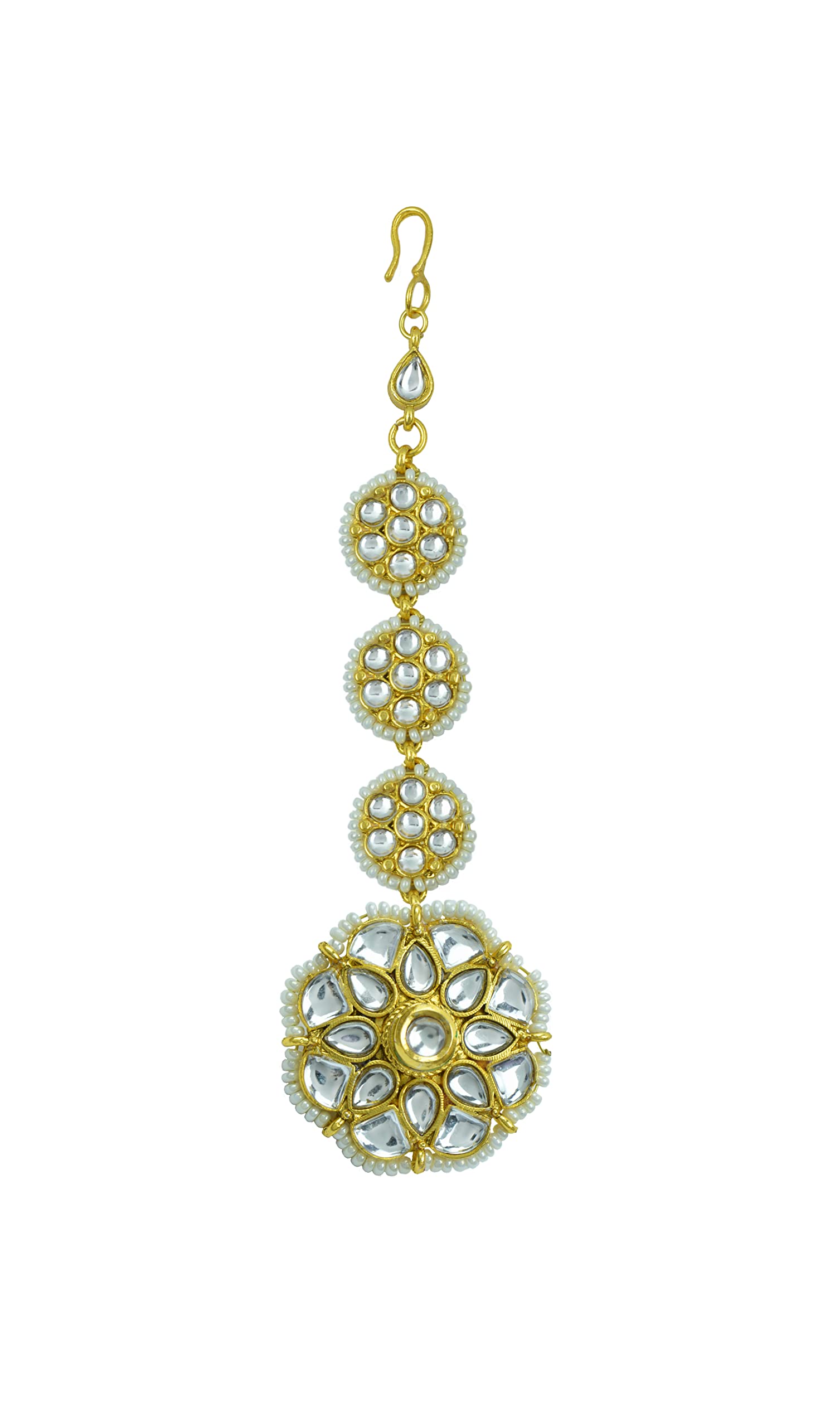 JEWELOPIA Maang Tikka Kundan Borla for Women & Girls (Style 2) (B0C2CG2HPD) Amazon Price History, Amazon Price Tracker