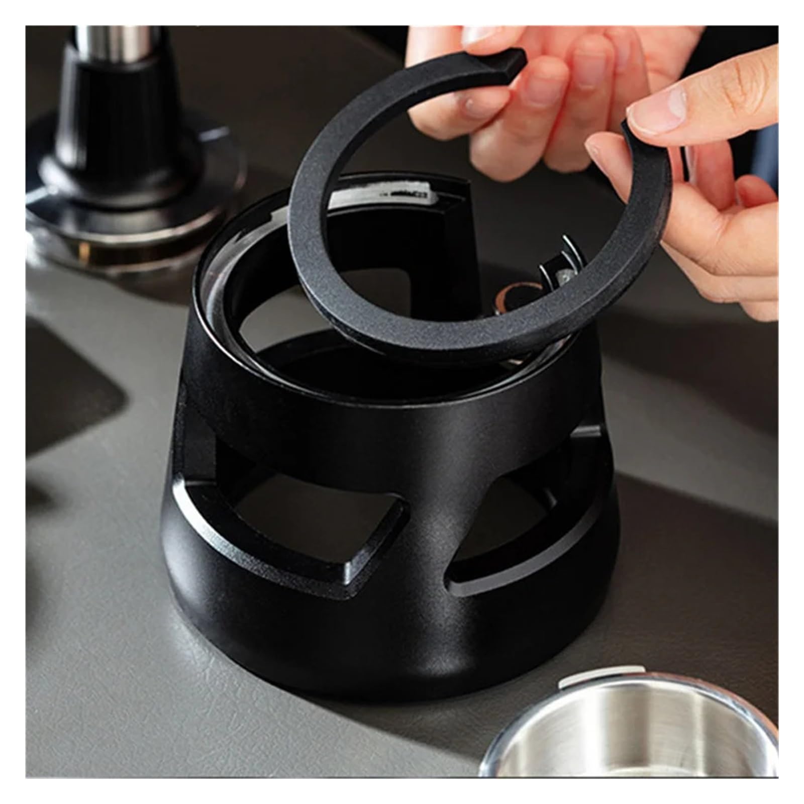 Stazione for Pressino for Caffè Accessori for Caffè Espresso Cucina Caffetteria HoApplicationhold Cradleaurant Tappetino for Pressatura for Portafiltro Da 58 Mm, Supporto Stabile